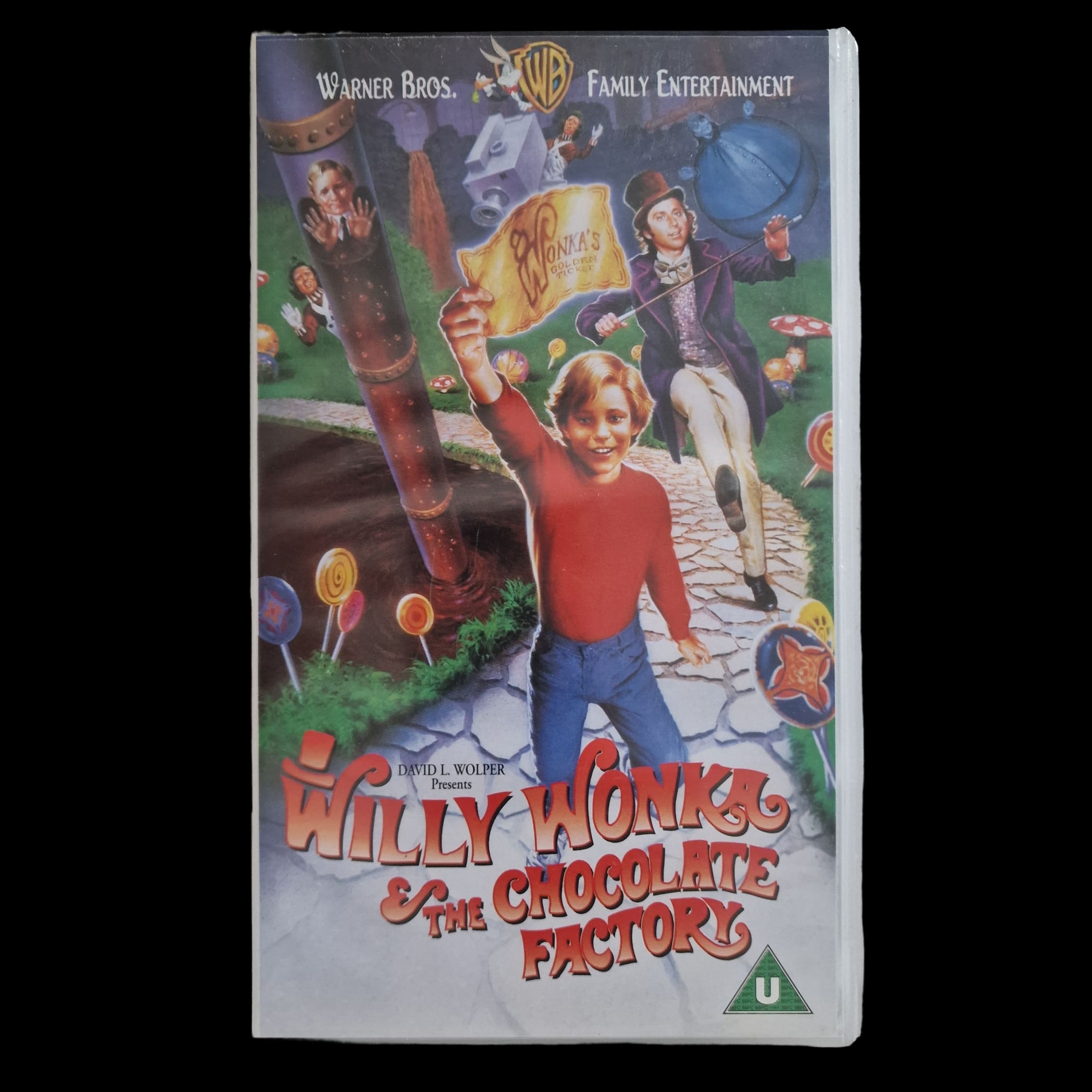 Vintage Willy Wonka And The Chocolate Factory Vhs Cassette