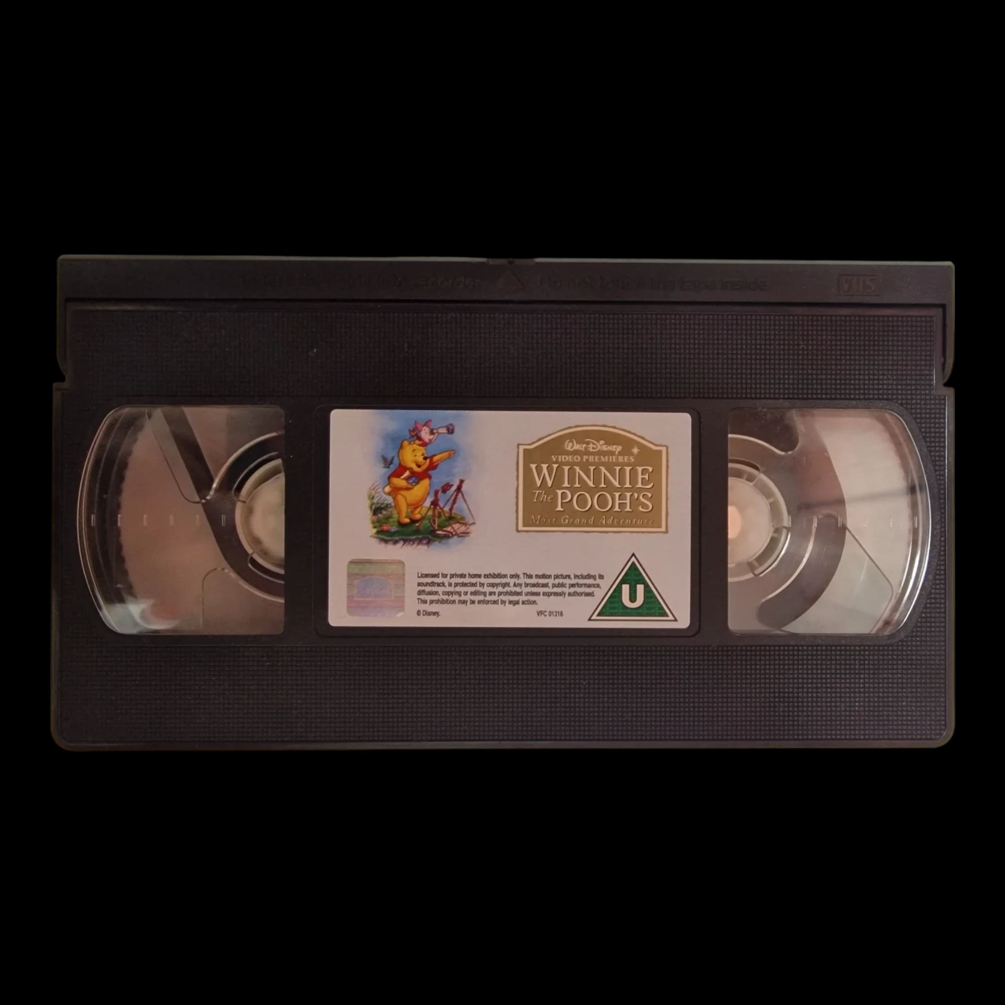 Vintage Winnie The Poohs Most Grand Adventure VHS Cassette