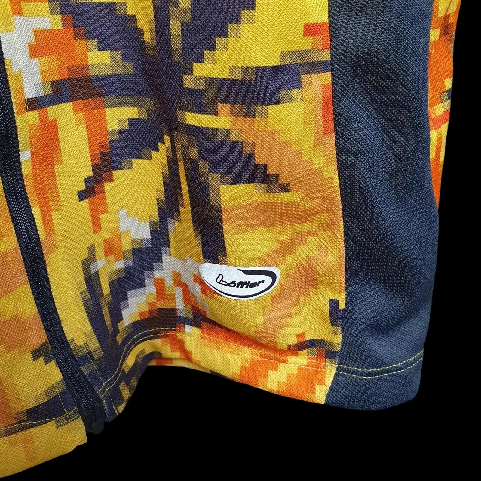 Vintage Zip Up Palm Trees Cycling Top Uk Xl - Sportswear