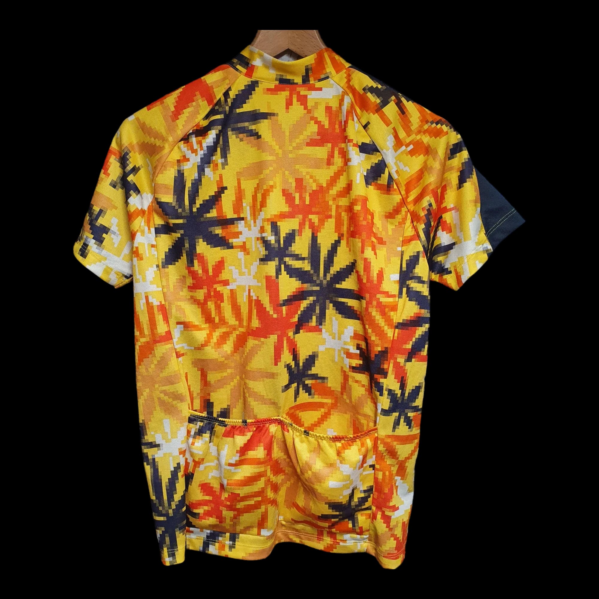 Vintage Zip Up Palm Trees Cycling Top UK XL - Sportswear