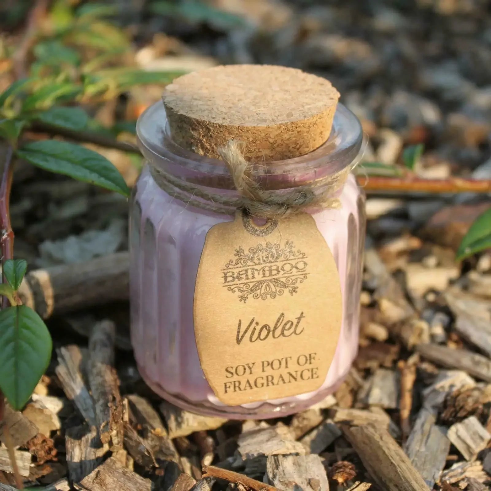 Violet Soy Pot Of Fragrance Candles - Ancient Wisdom - 2