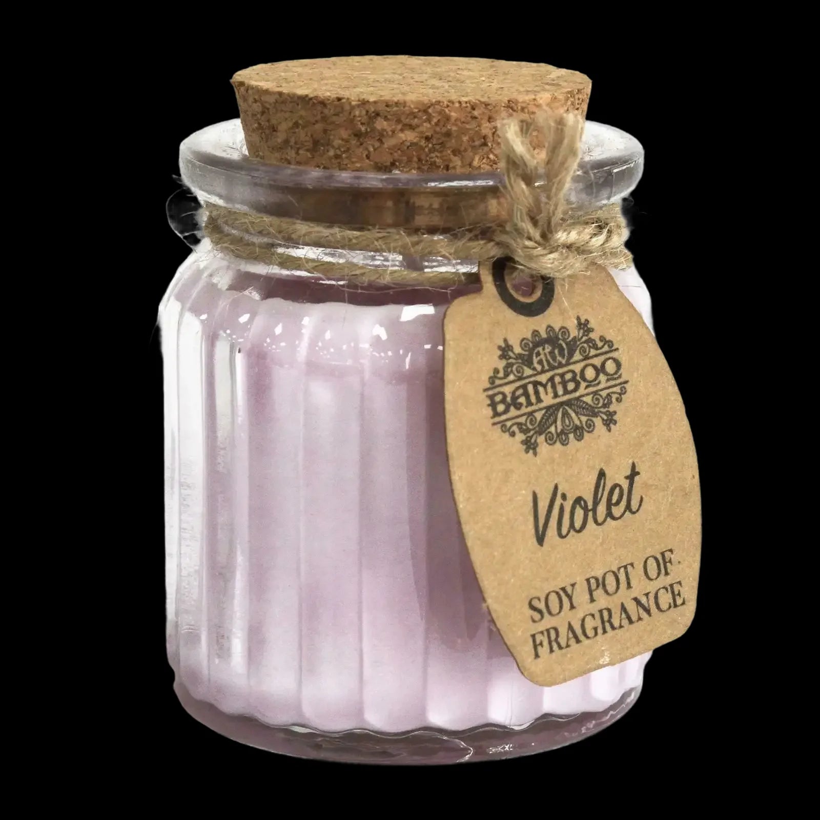 Violet Soy Pot Of Fragrance Candles - Ancient Wisdom - 1