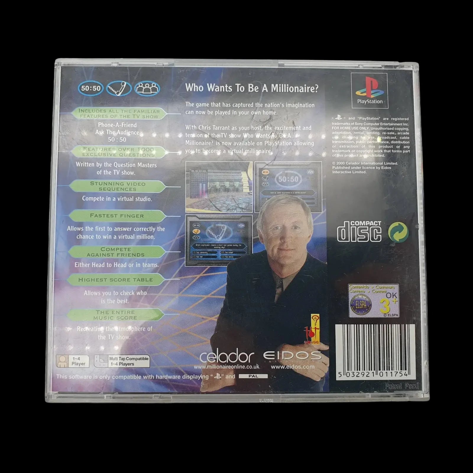 Who Wants To Be a Millionaire Playstation 1 Ps1 Eidos 2000