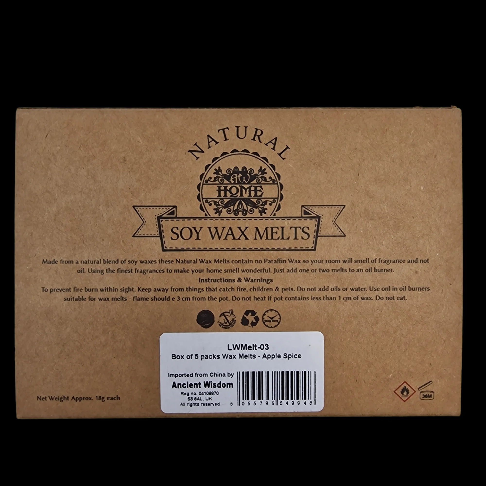 Wax Melts Soy Apple Spice Home Fragrance Heart Shaped