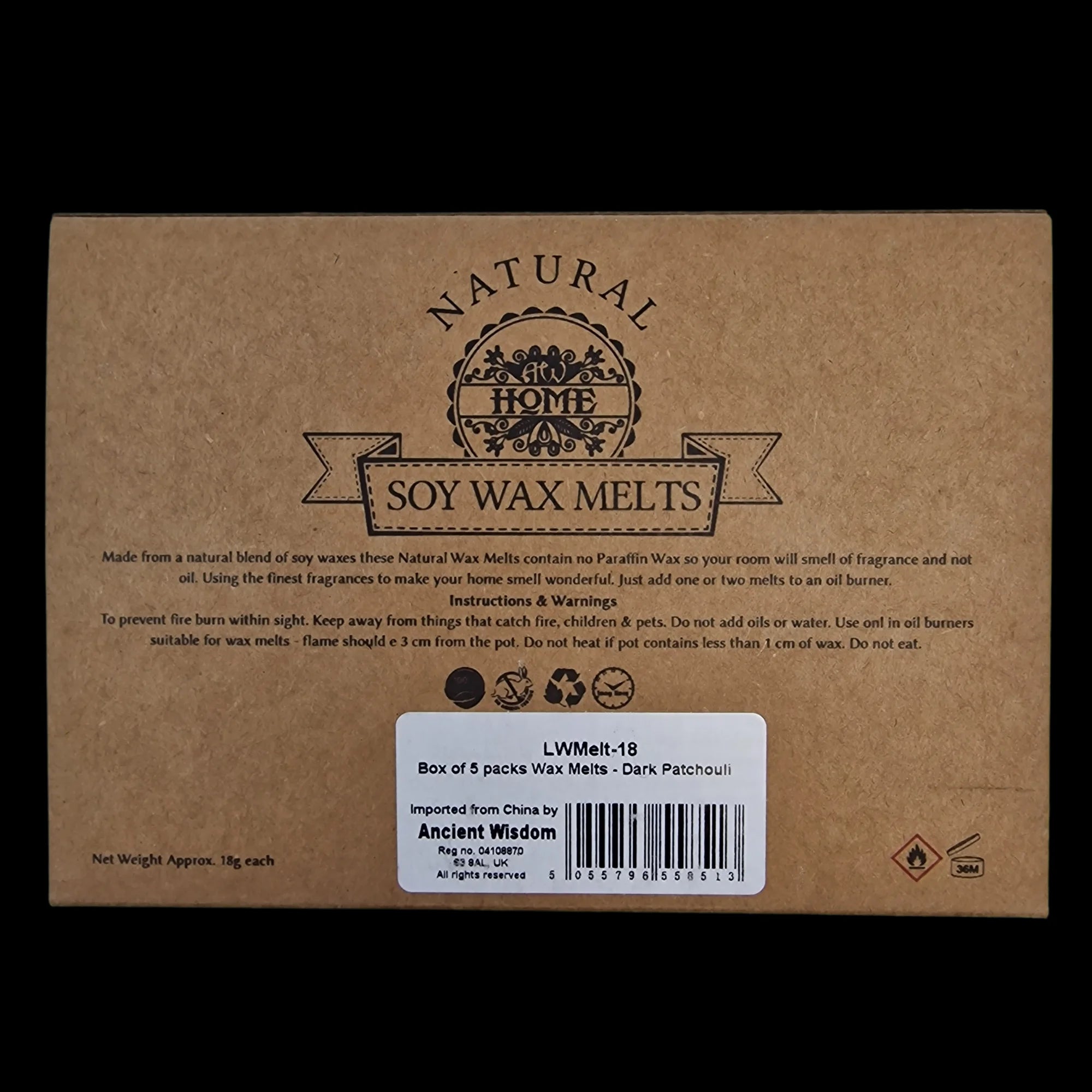 Wax Melts Soy Dark Patchouli Home Fragrance Mushroom Shaped