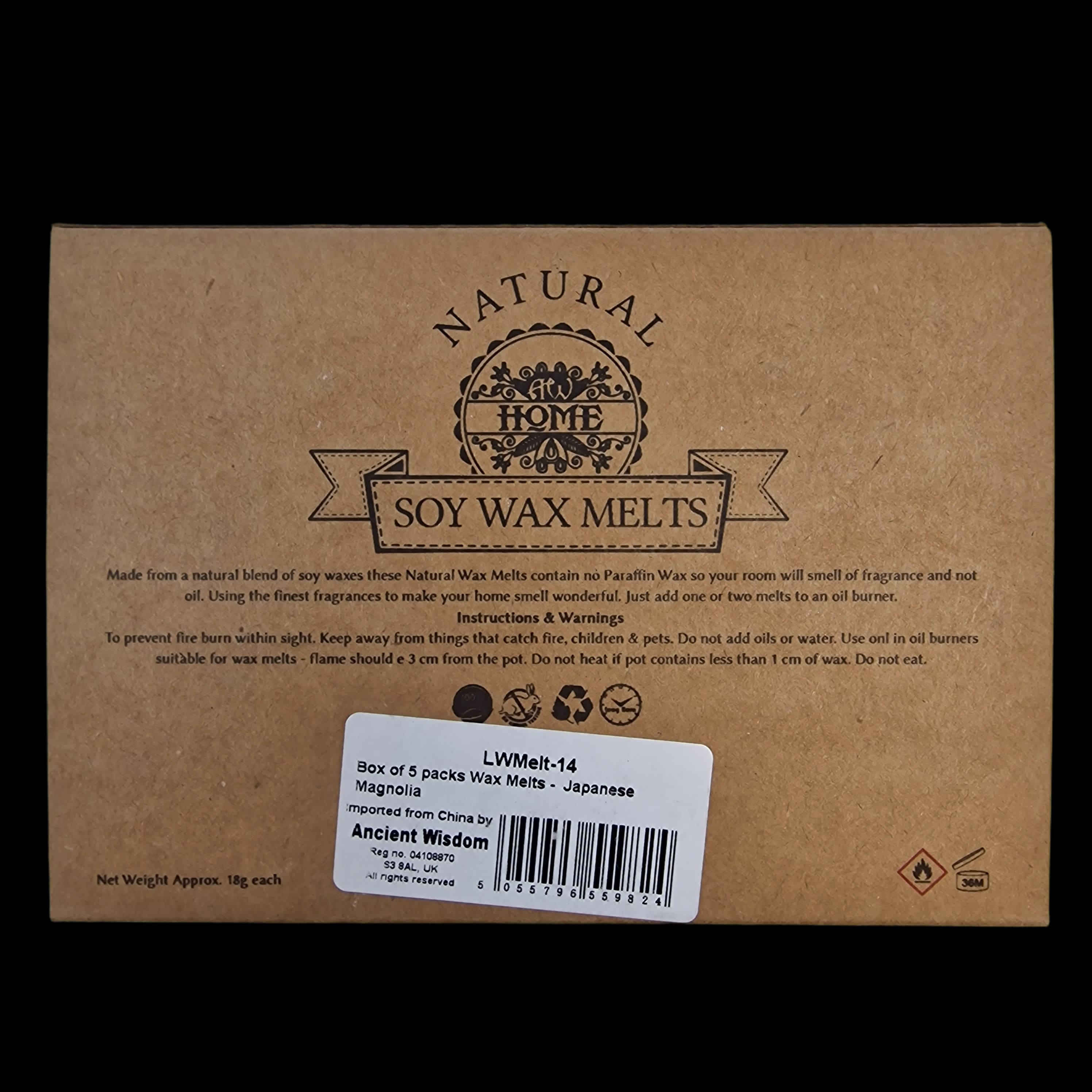 Wax Melts Soy Japanese Magnolia Home Fragrance Flower