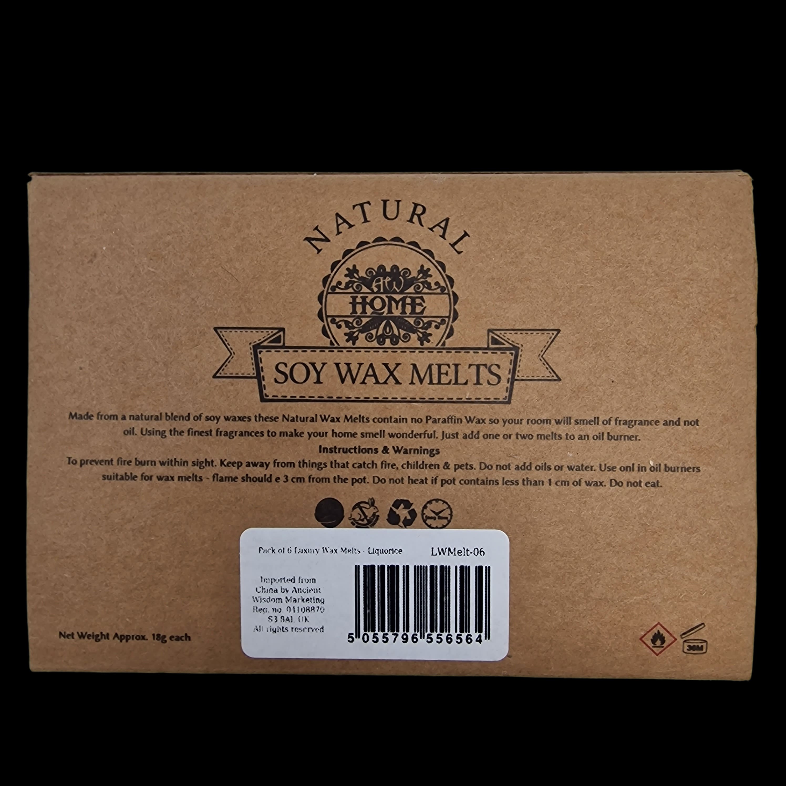 Wax Melts Soy Liquorice Home Fragrance Mushroom Shaped