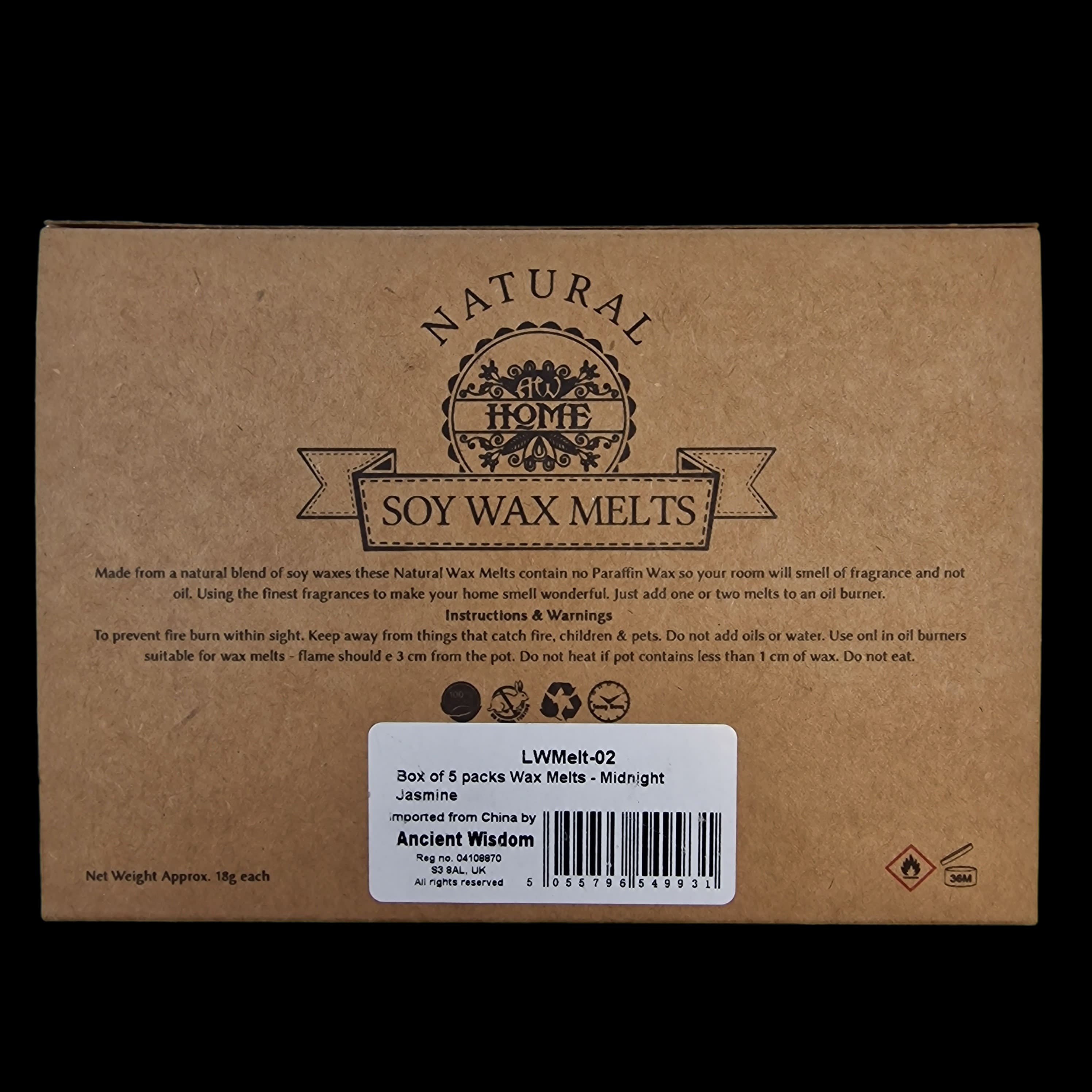 Wax Melts Soy Midnight Jasmine Home Fragrance Flower Shaped