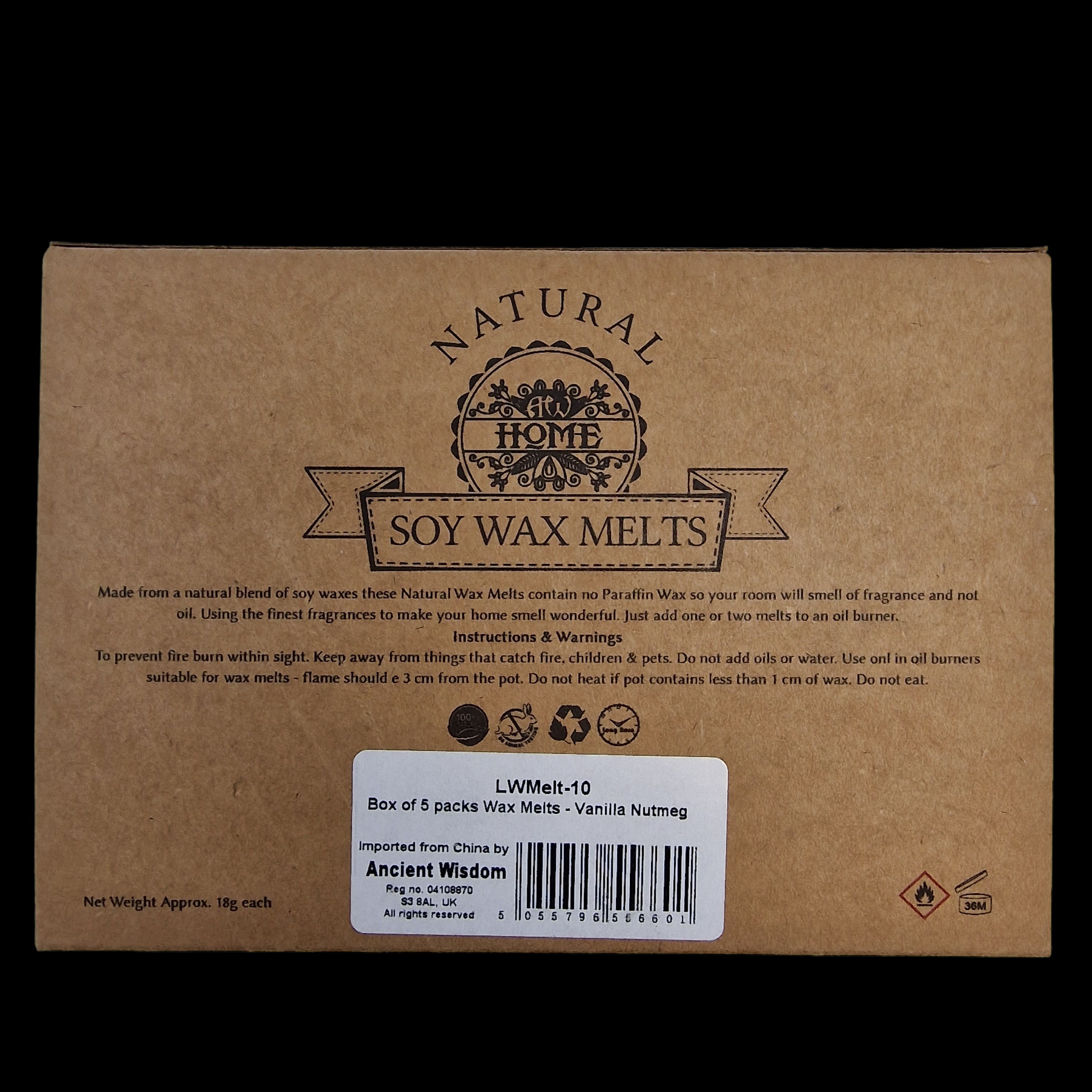 Wax Melts Soy Vanilla Nutmeg Home Fragrance Mushroom Shaped