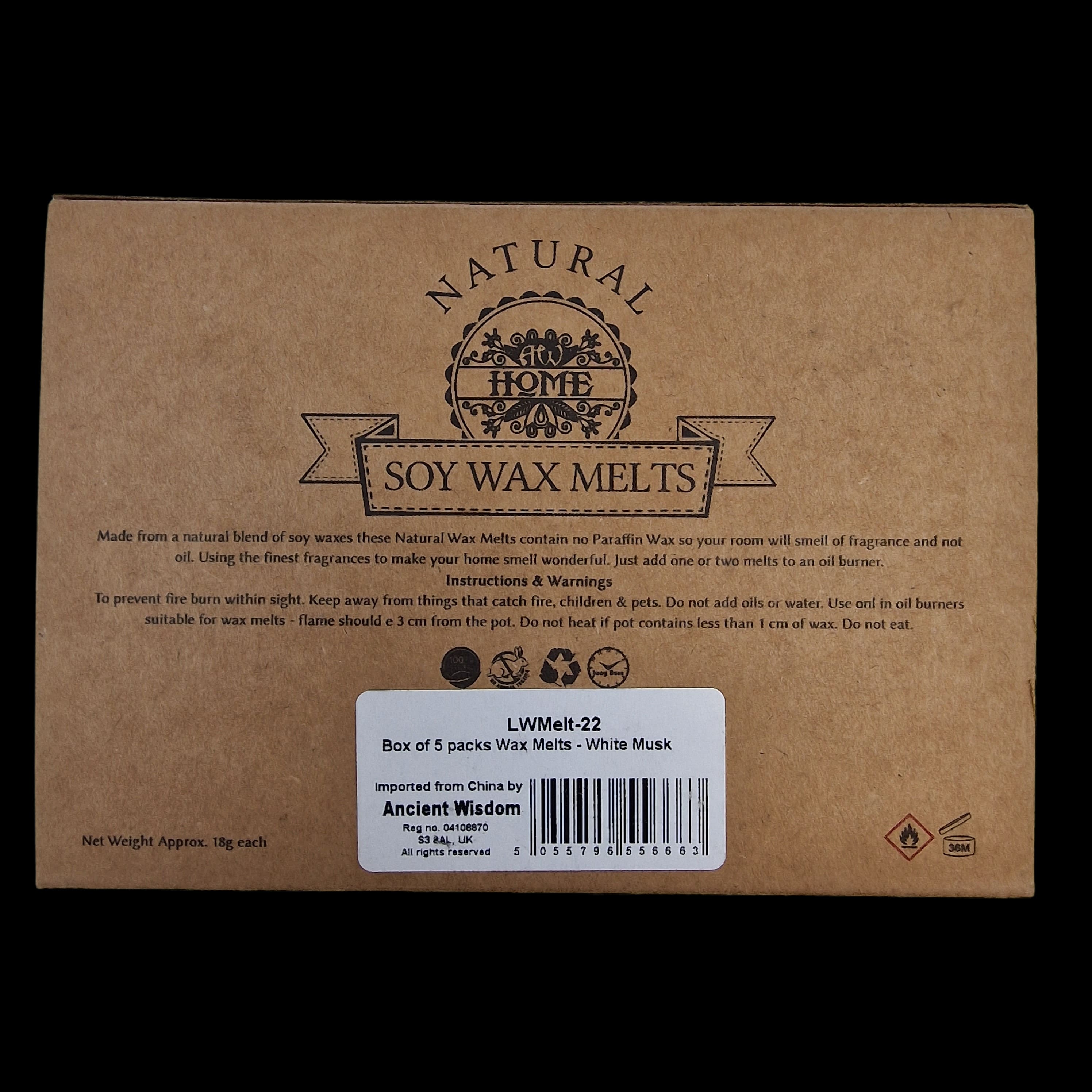 Wax Melts Soy White Musk Home Fragrance Mushroom Shaped