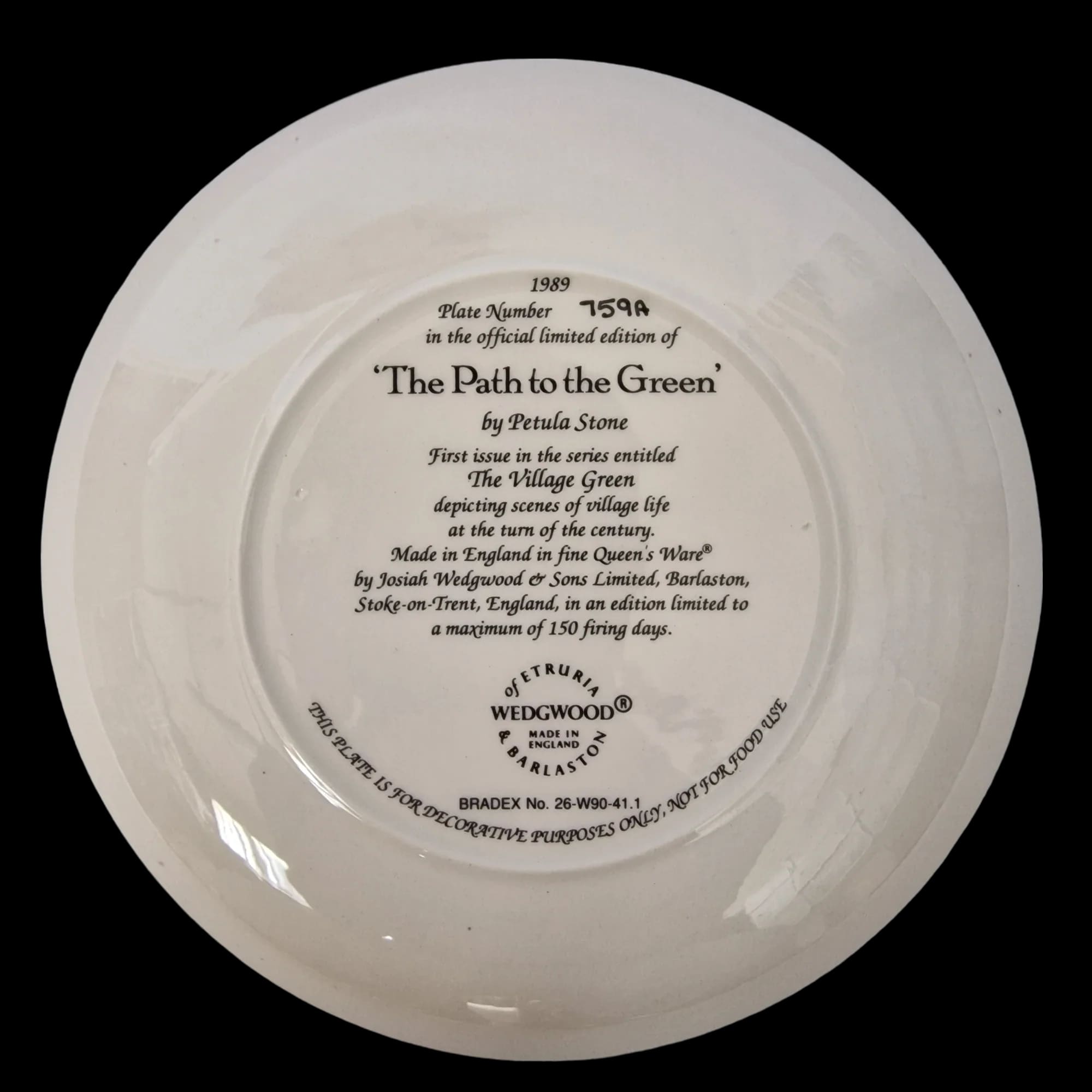 Wedgewood The Path To Green Ornamental Plate - Wedgwood - 3