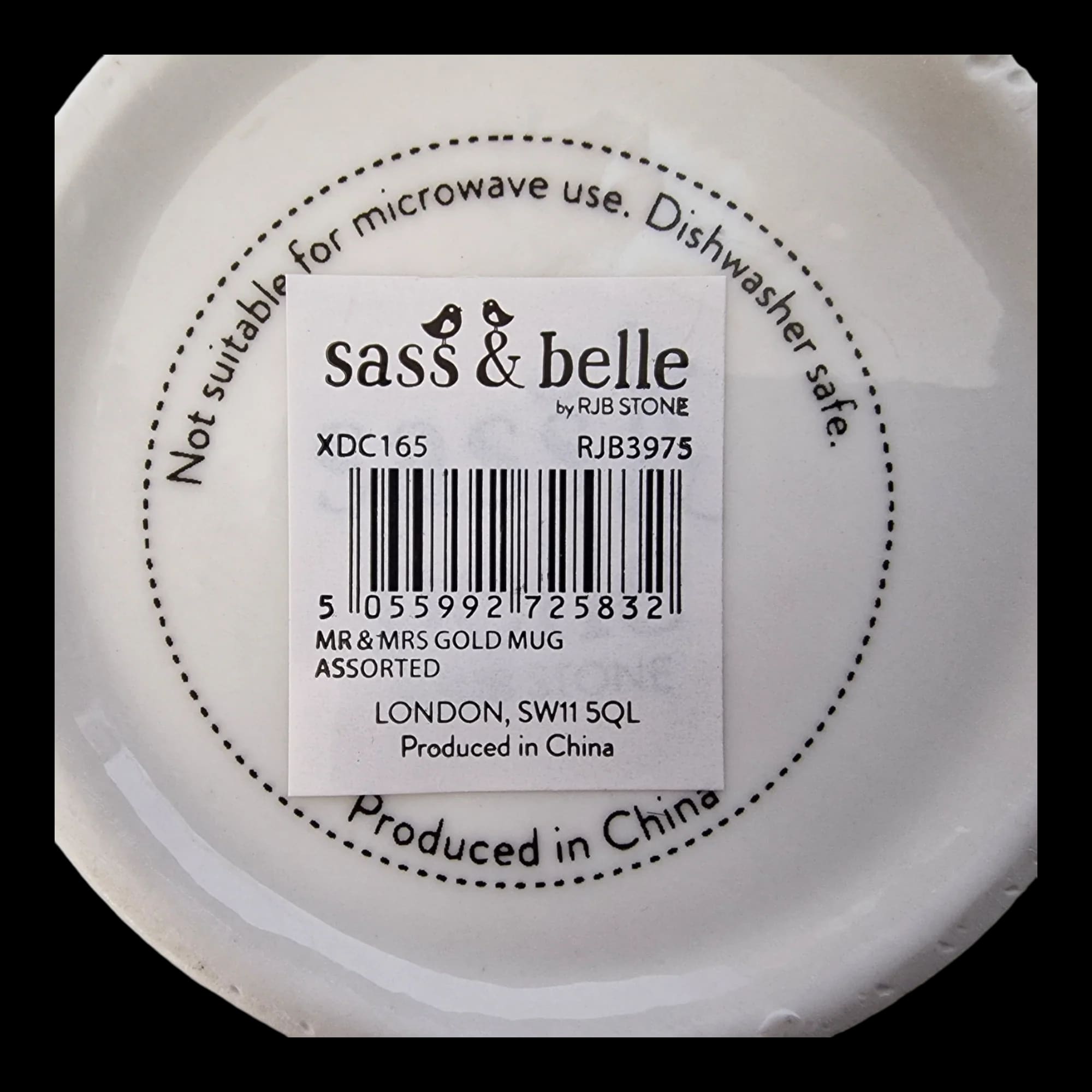 White And Gold Mr Mrs Mugs - Mug - Sass & Belle - 5 - 3029