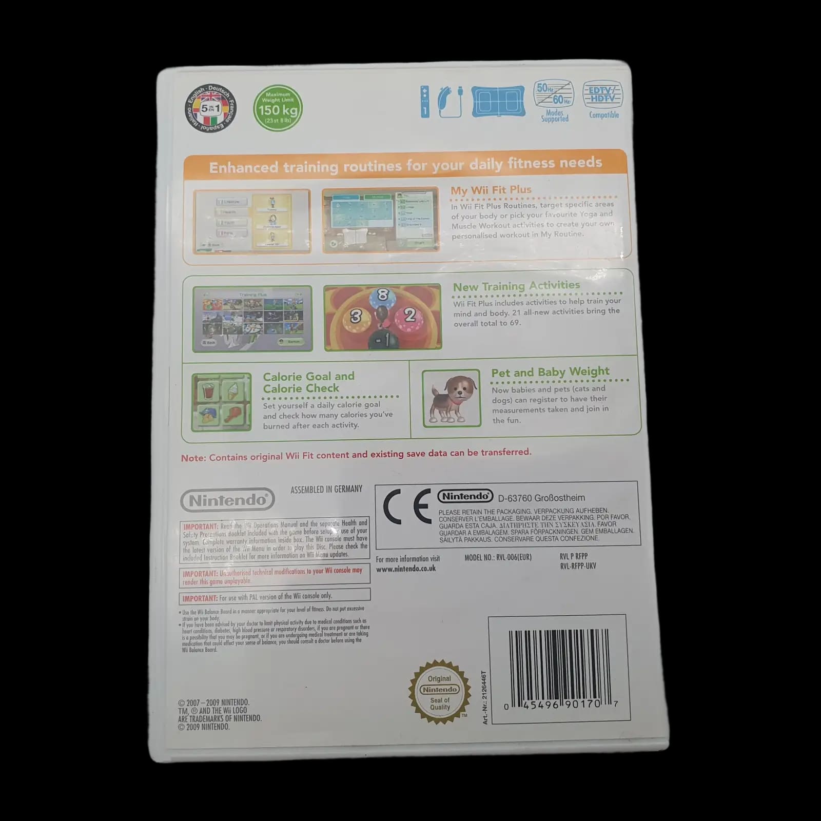 Wii Fit Plus Nintendo 2009 Video Game Cib - Games - 2 - 2398