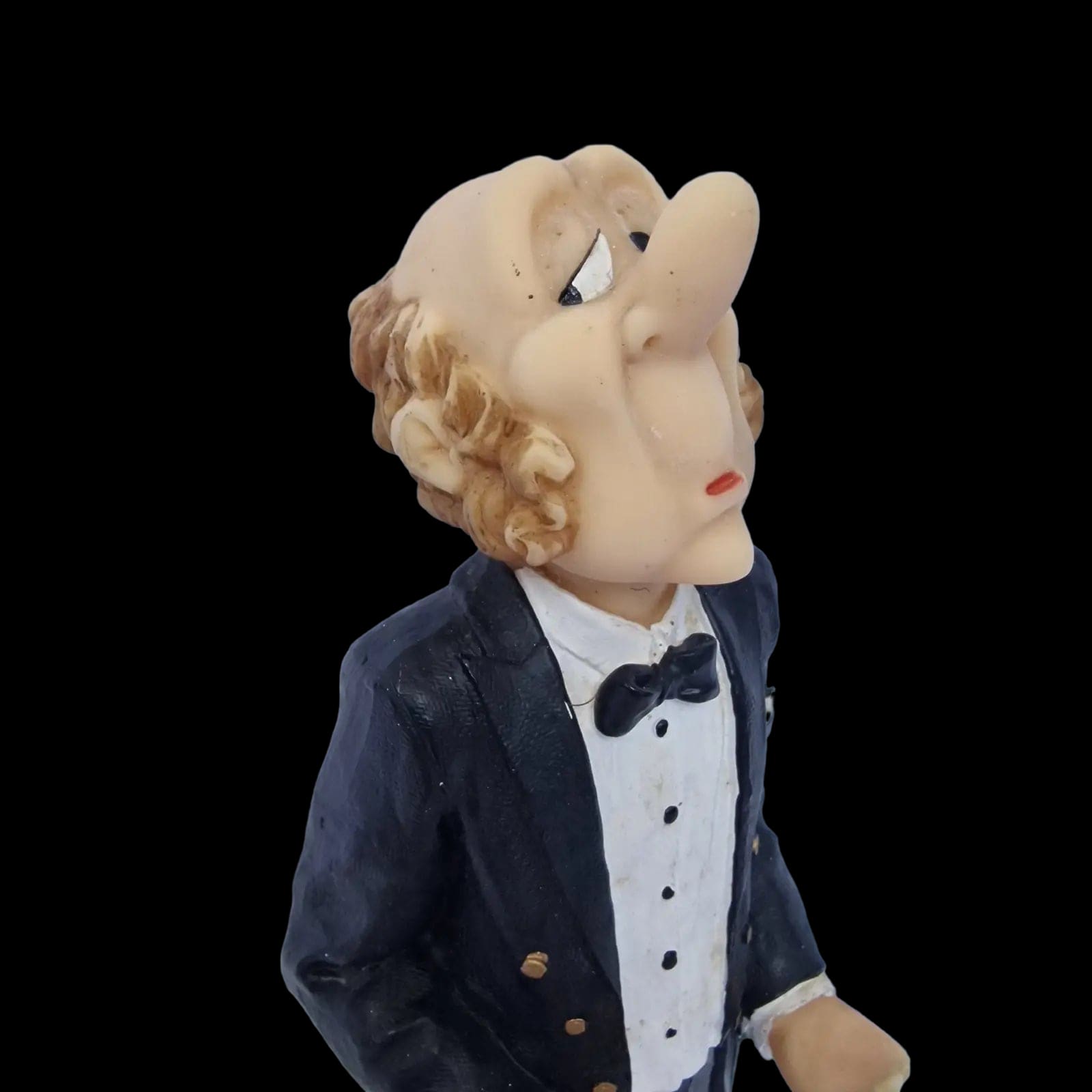 Wine Sommelier Steward Waiter Corkscrew Holder Resin Figure