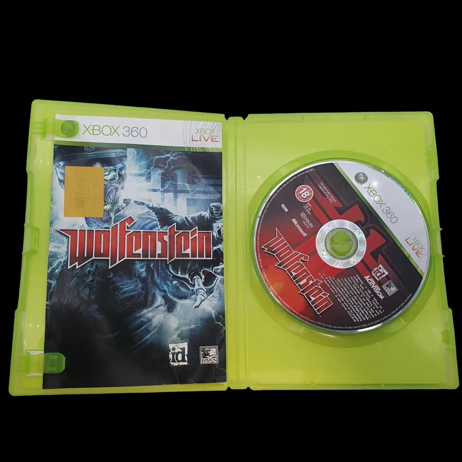 Wolfenstein Microsoft Xbox 360 Id Software 2009 Video Game