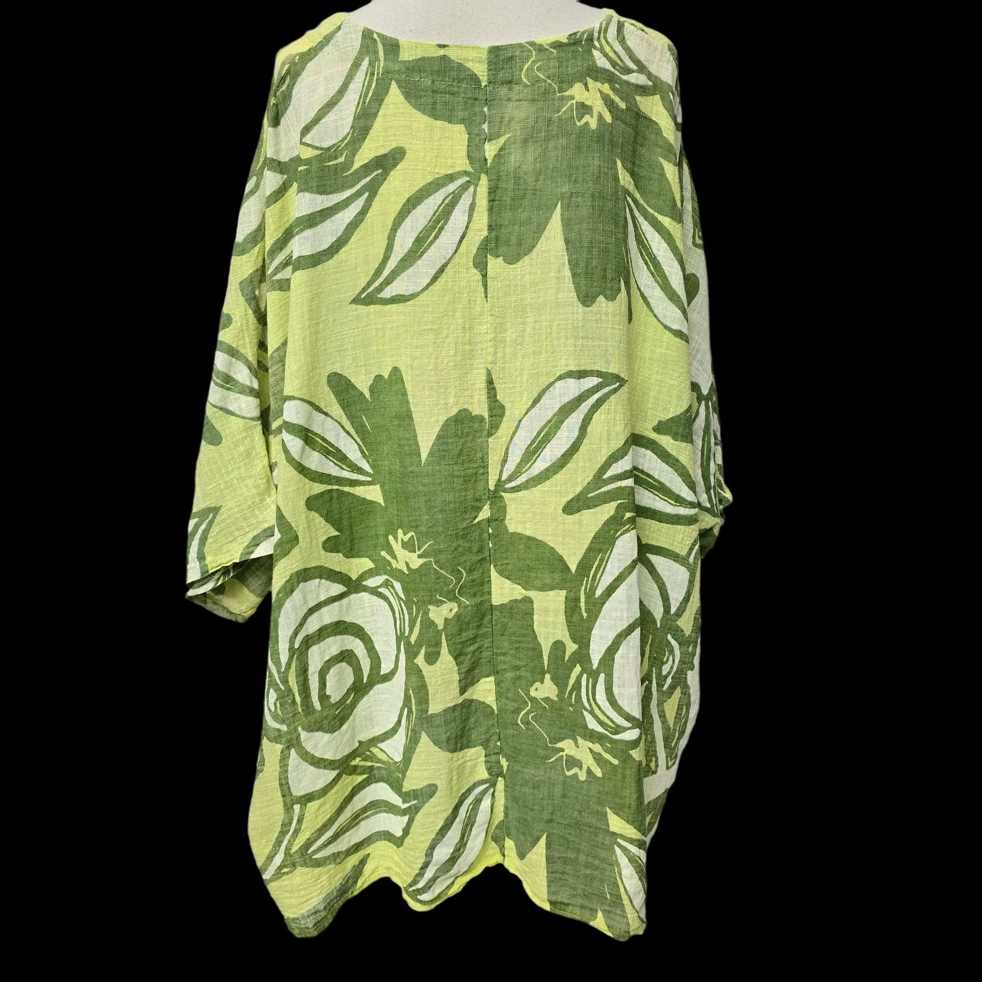 Woman’s New Collection Green Floral Tunic Top UK Plus
