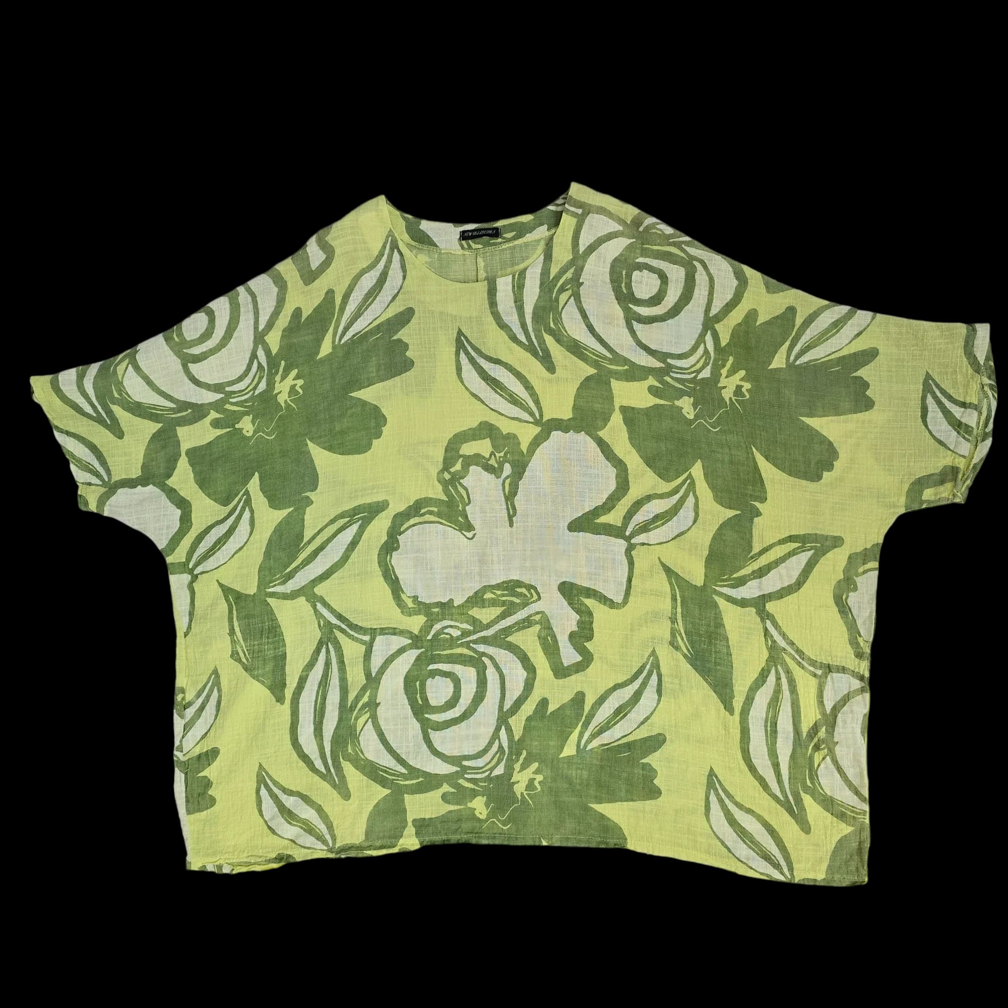 Woman’s New Collection Green Floral Tunic Top UK Plus