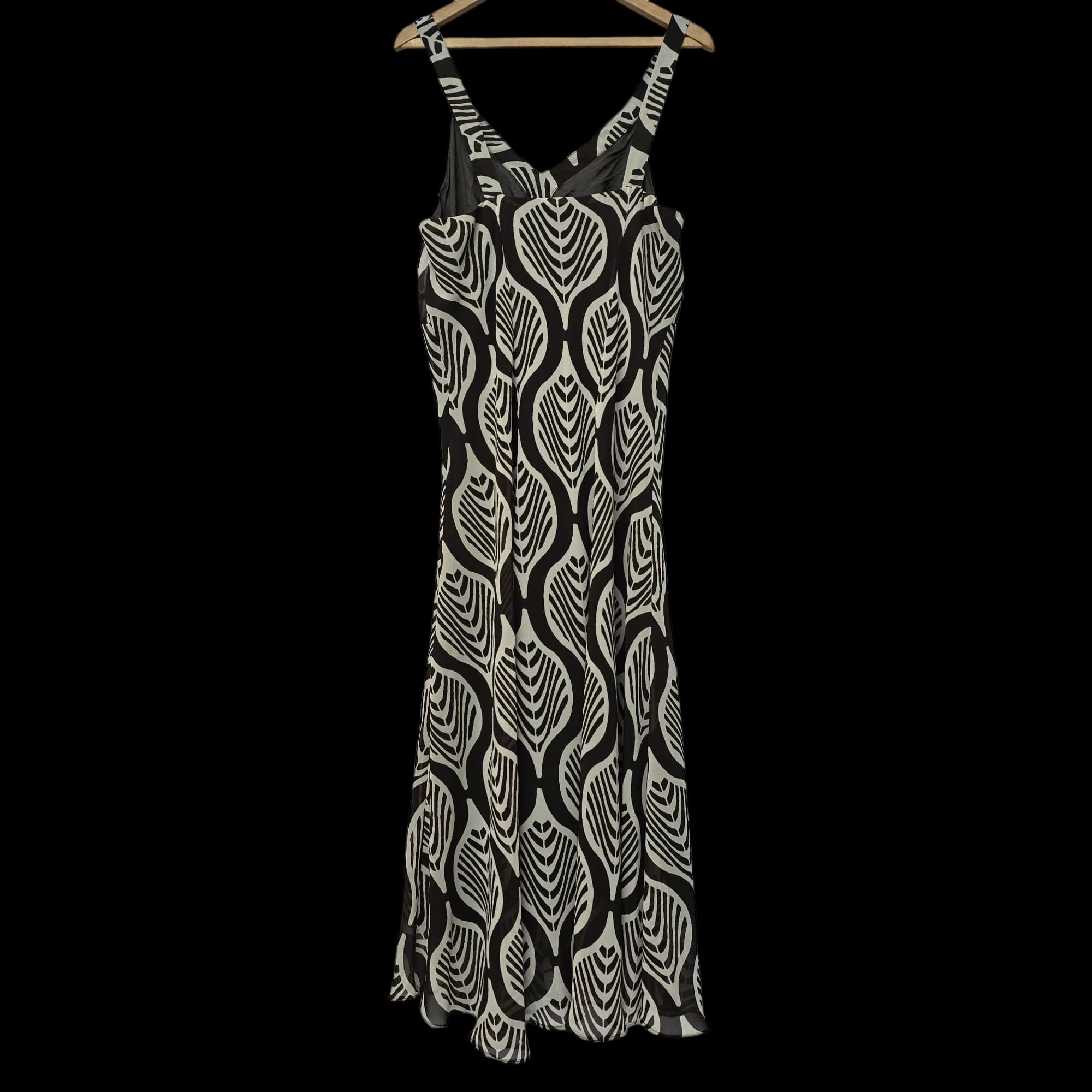 Woman’s Wallis Brown Cream Maxi Dress UK 20 - Dresses - 2