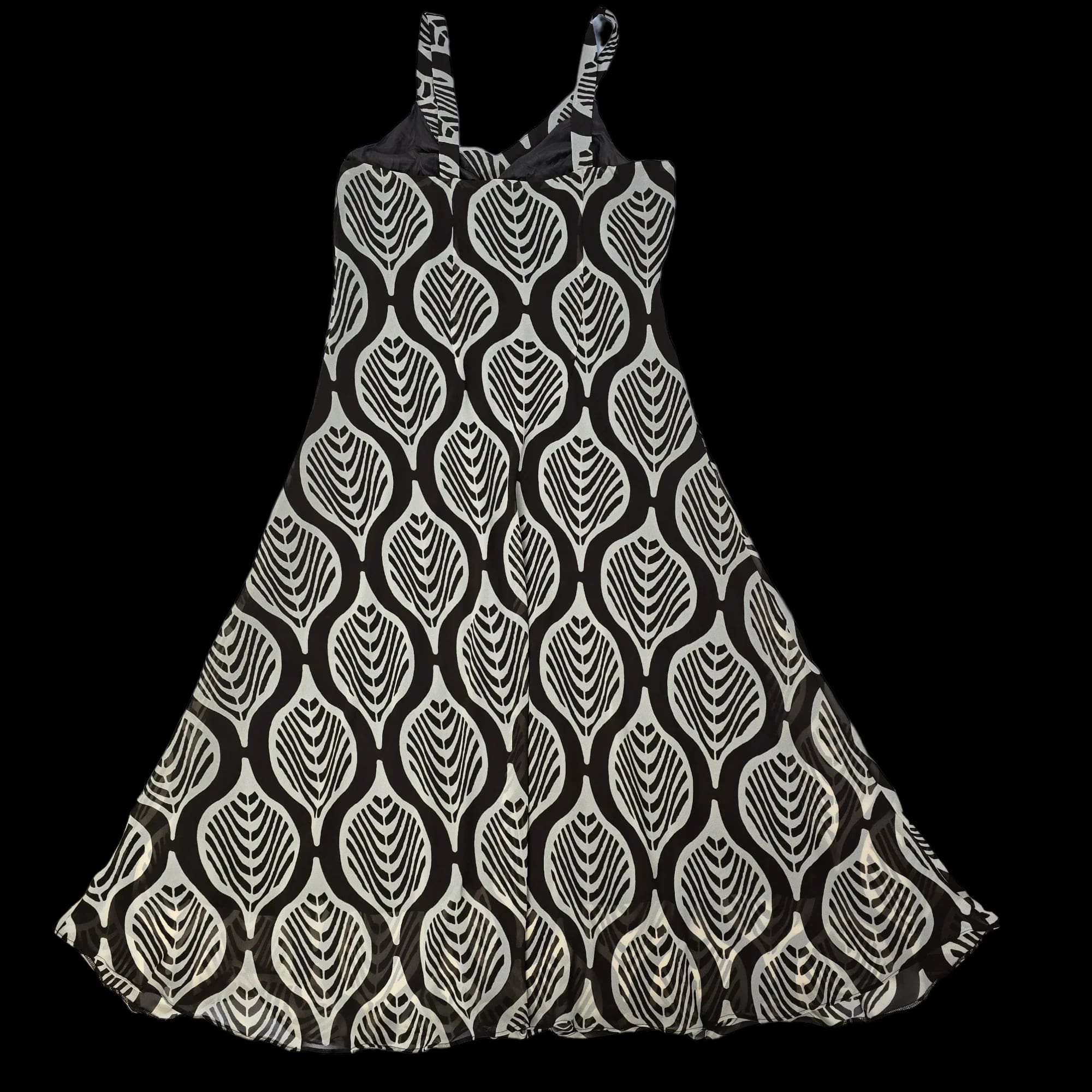 Woman’s Wallis Brown Cream Maxi Dress UK 20 - Dresses - 4