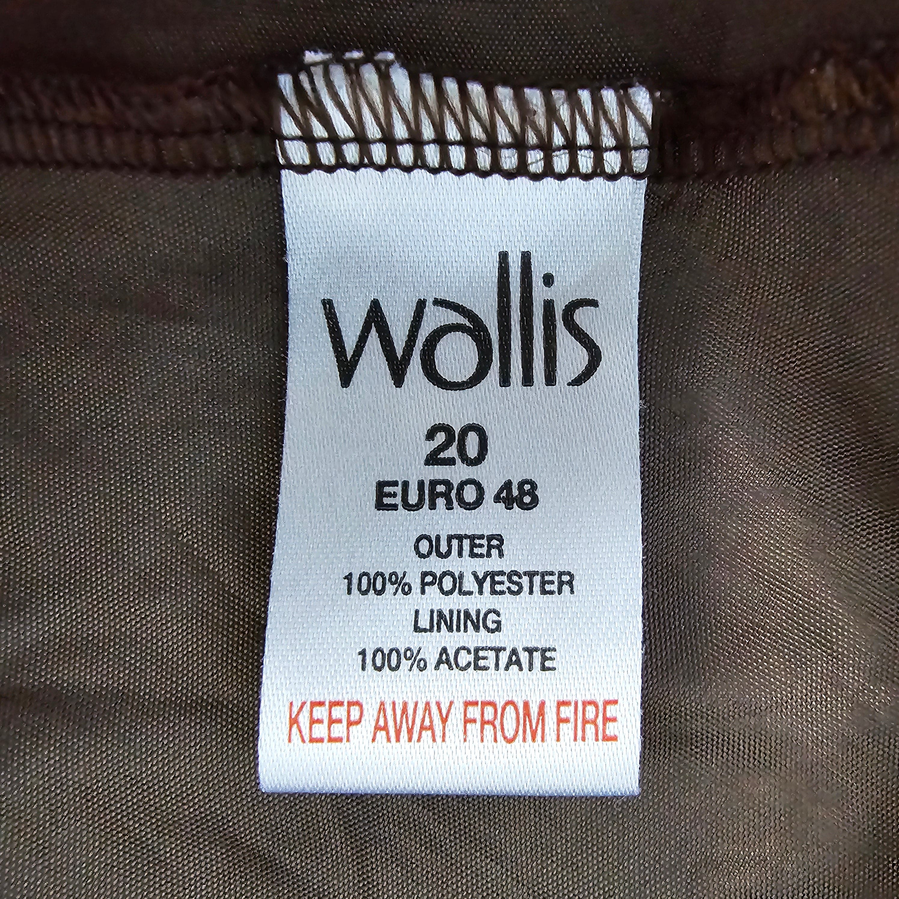 Woman’s Wallis Brown Cream Maxi Dress UK 20 - Dresses - 7