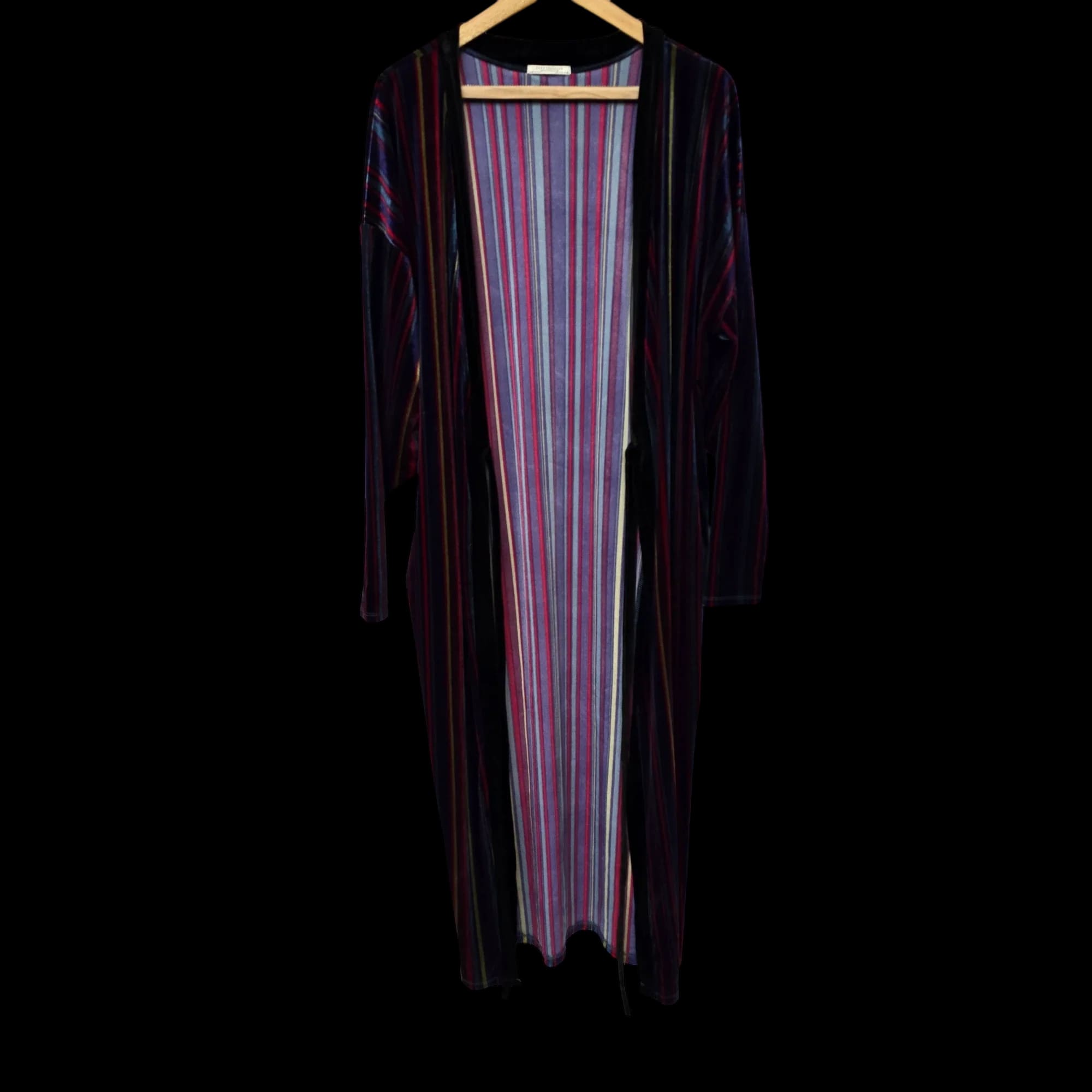 Women Zara Multicoloured Stripe Kimono Wrap Dress UK Small