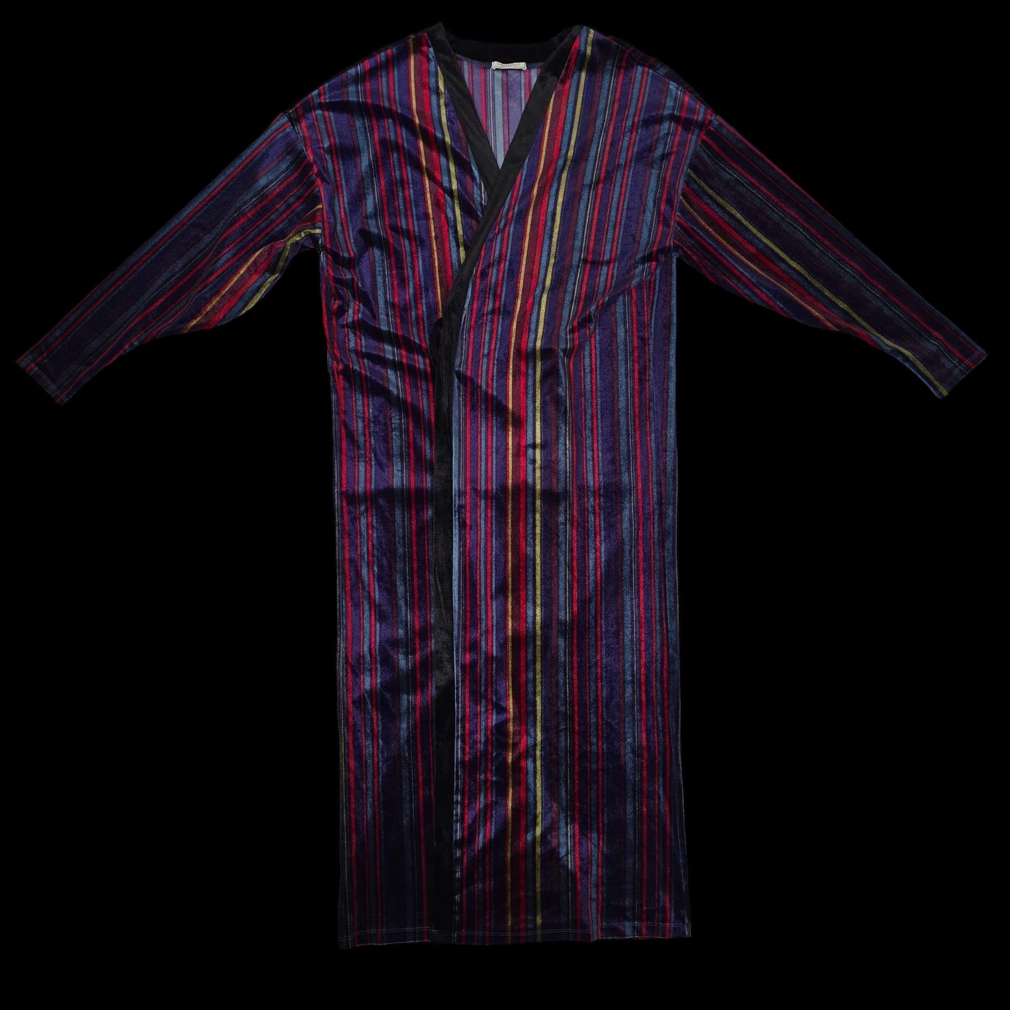 Women Zara Multicoloured Stripe Kimono Wrap Dress UK Small