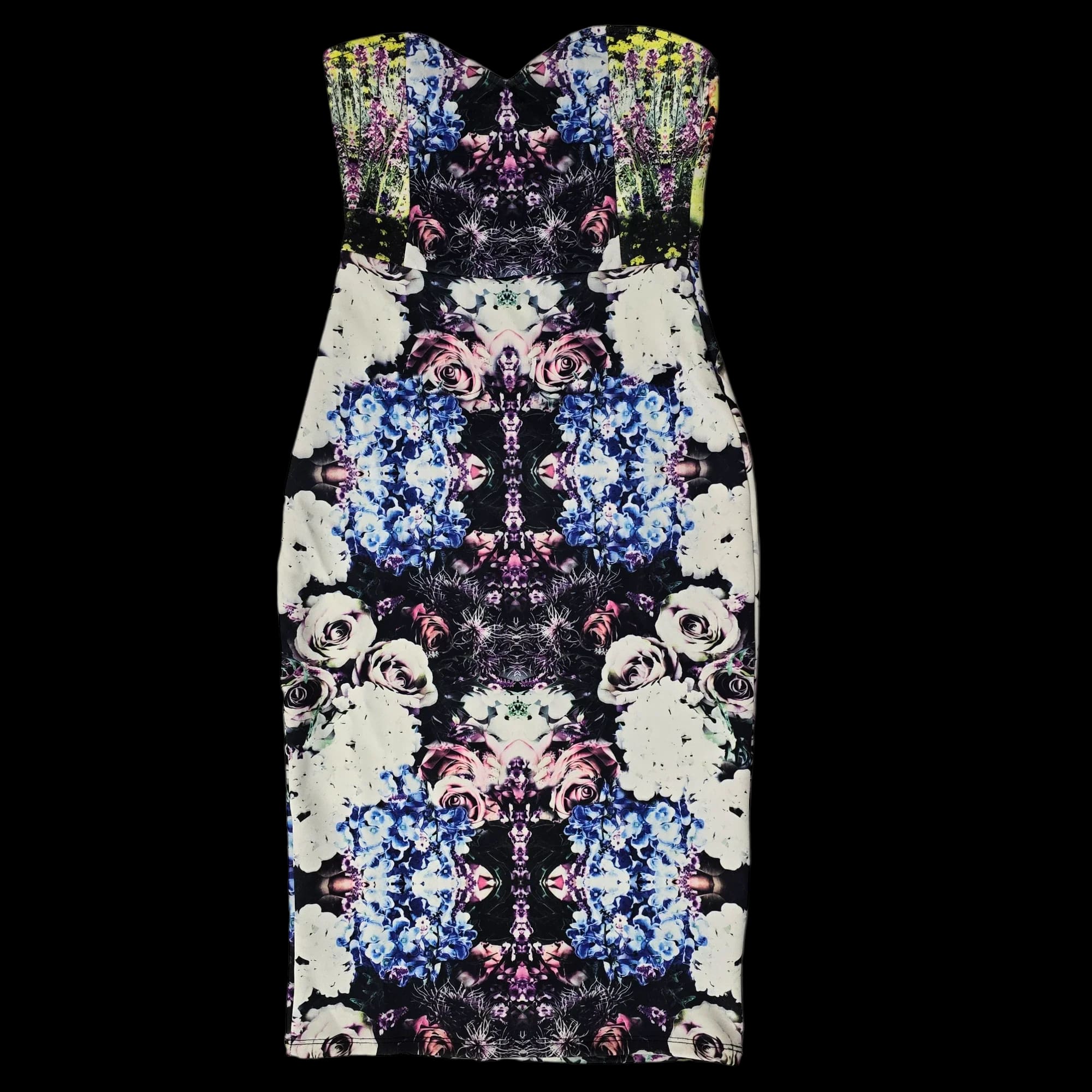 Womens Asos Floral Bodycon Dress UK 10 - Dresses - ASOS - 4