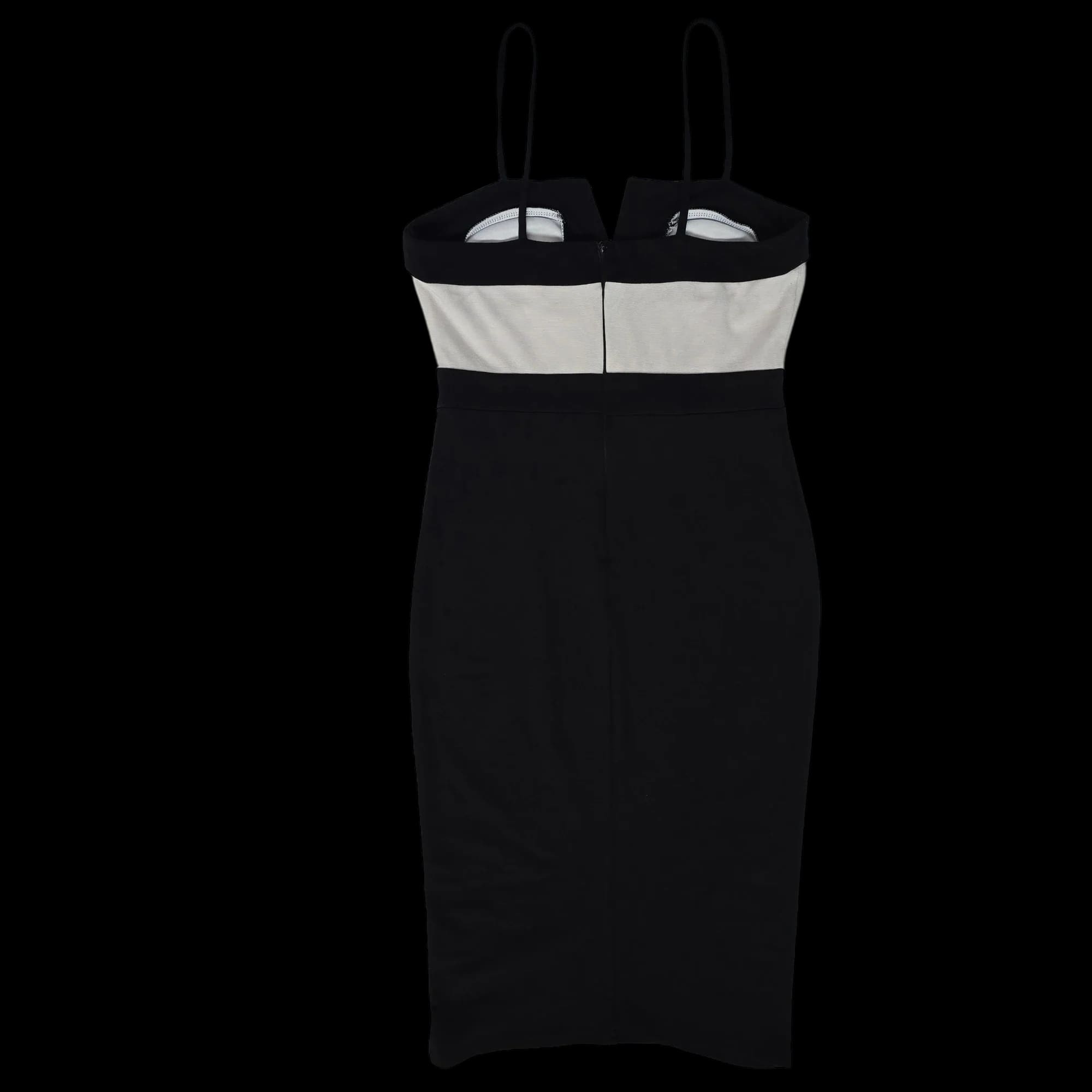 Womens AX Black White Midi Dress UK 12 - Dresses - 5 - 3547