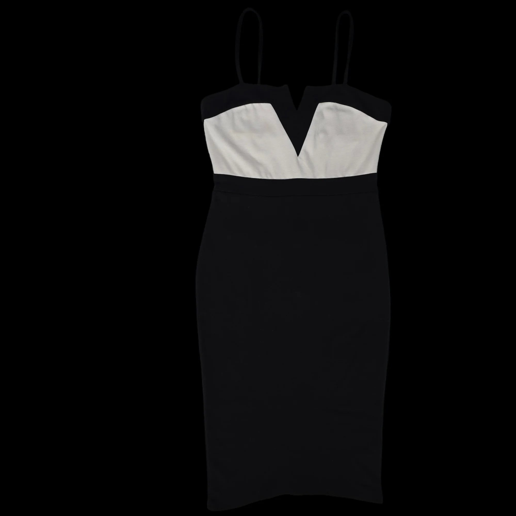 Womens AX Black White Midi Dress UK 12 - Dresses - 4 - 3547