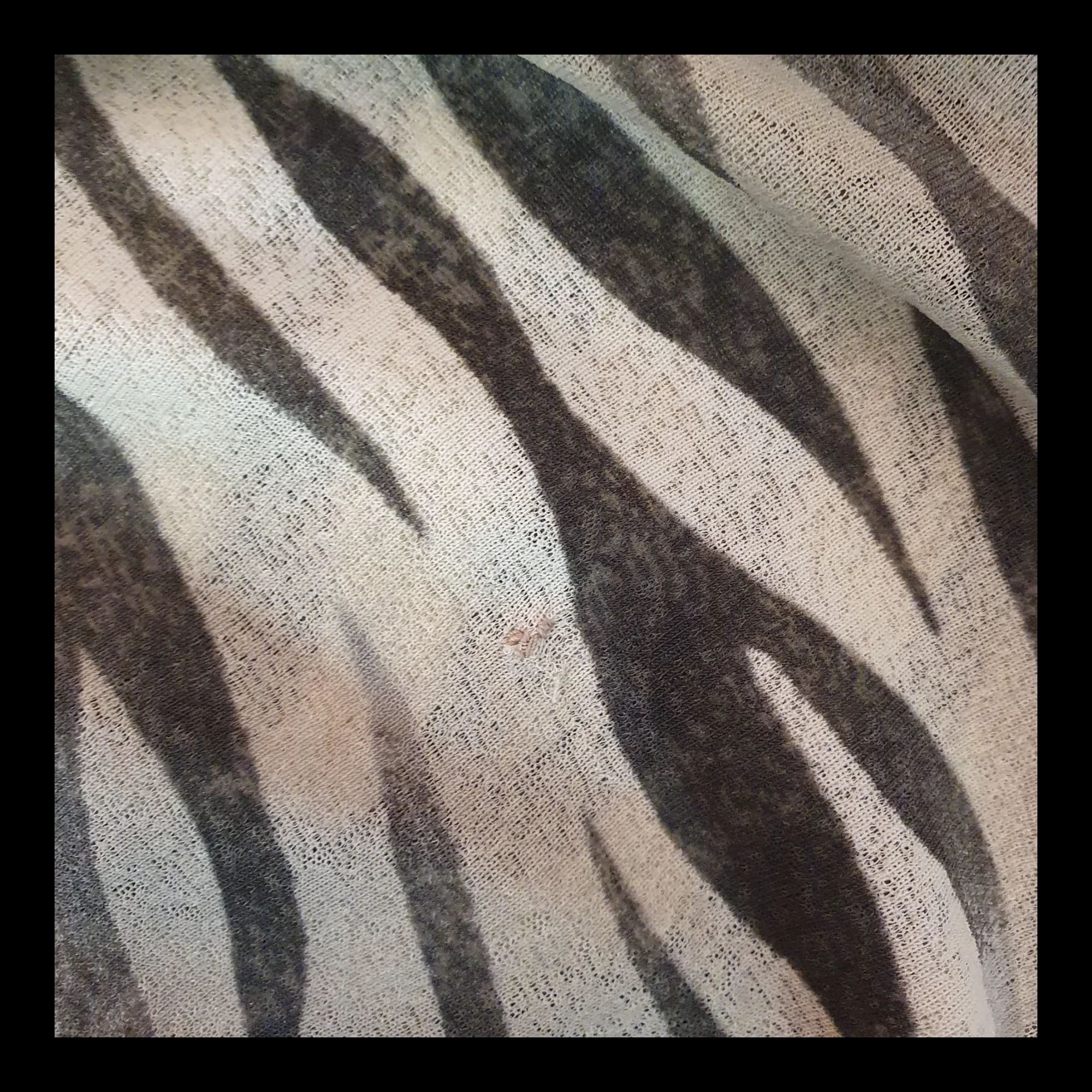 Womens Black Monari Zebra Animal Print Wrap Skirt UK Large