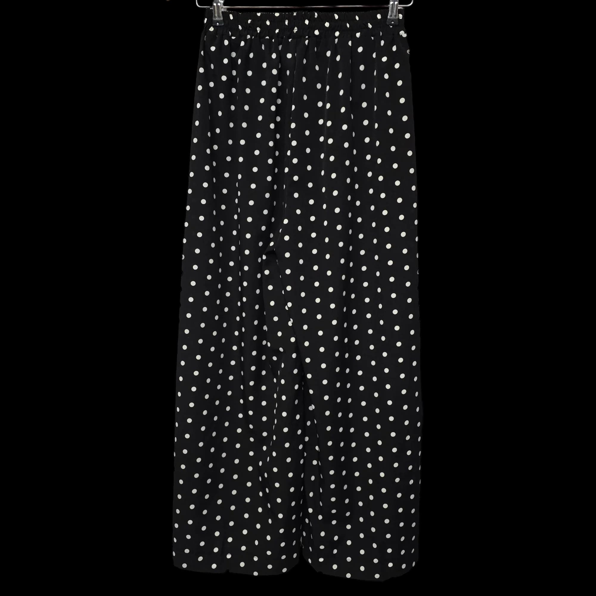 Women’s Black Polka Dot Trousers UK Medium - Unbranded