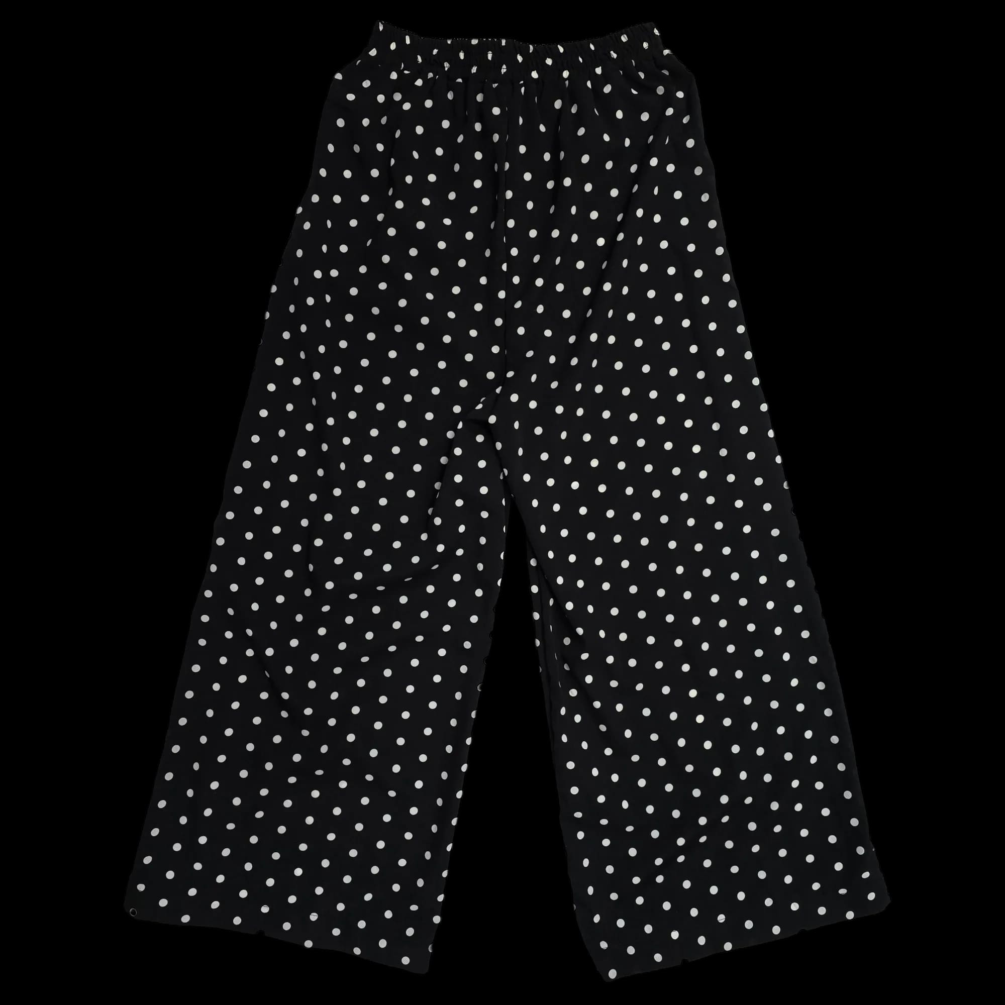 Women’s Black Polka Dot Trousers UK Medium - Unbranded