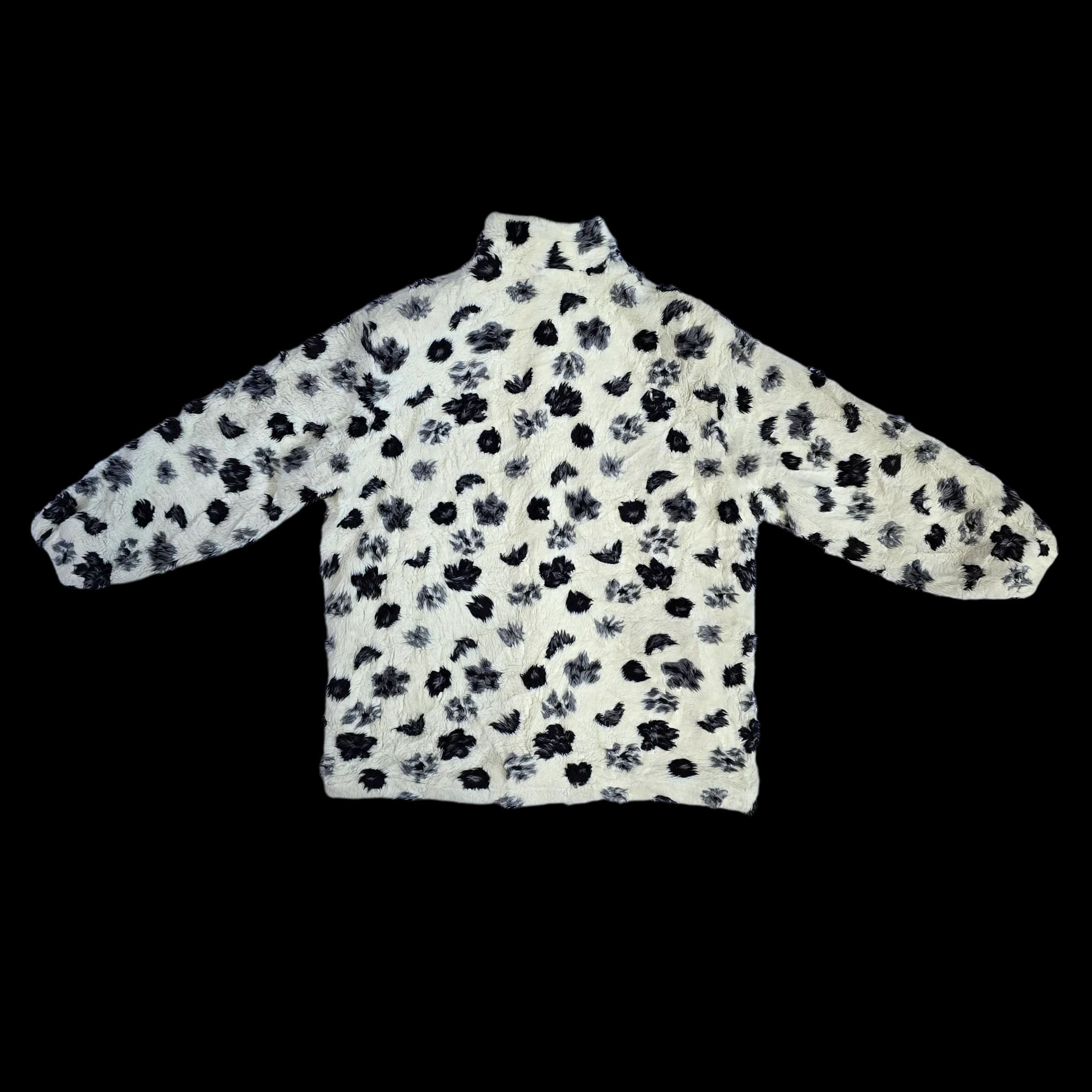 Women’s Black White Animal Print Jacket UK 3XL - Coat