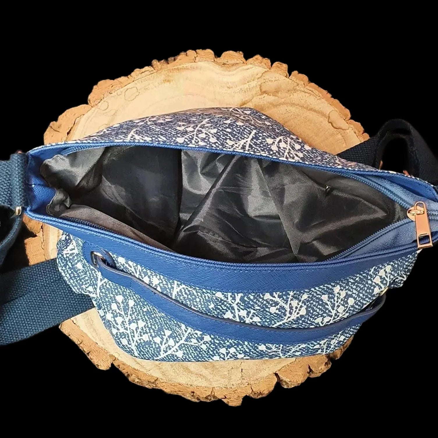 Womens Blue Floral Bag - Bags - Unbranded - 4 - 315