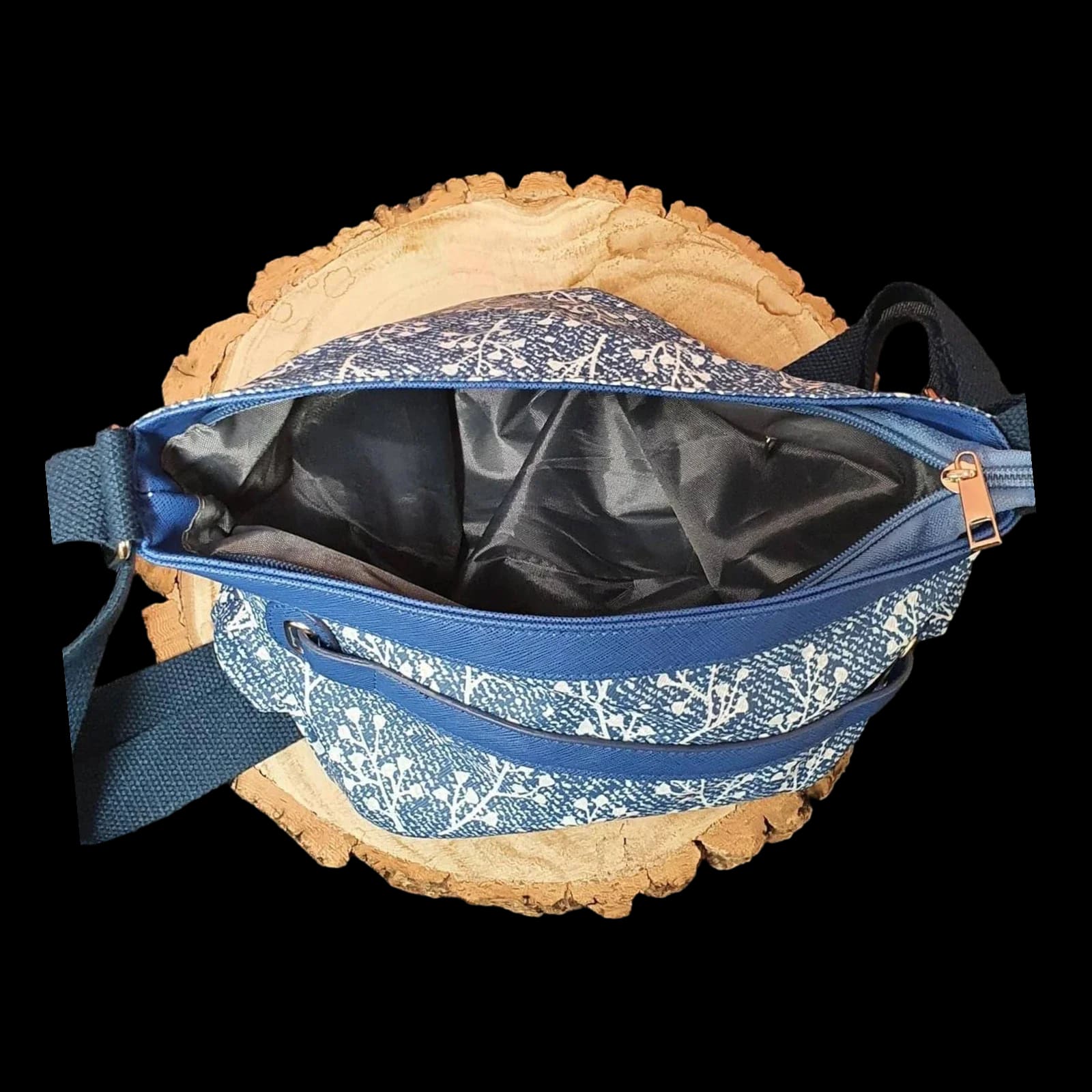 Womens Blue Floral Bag - Bags - Unbranded - 4 - 315