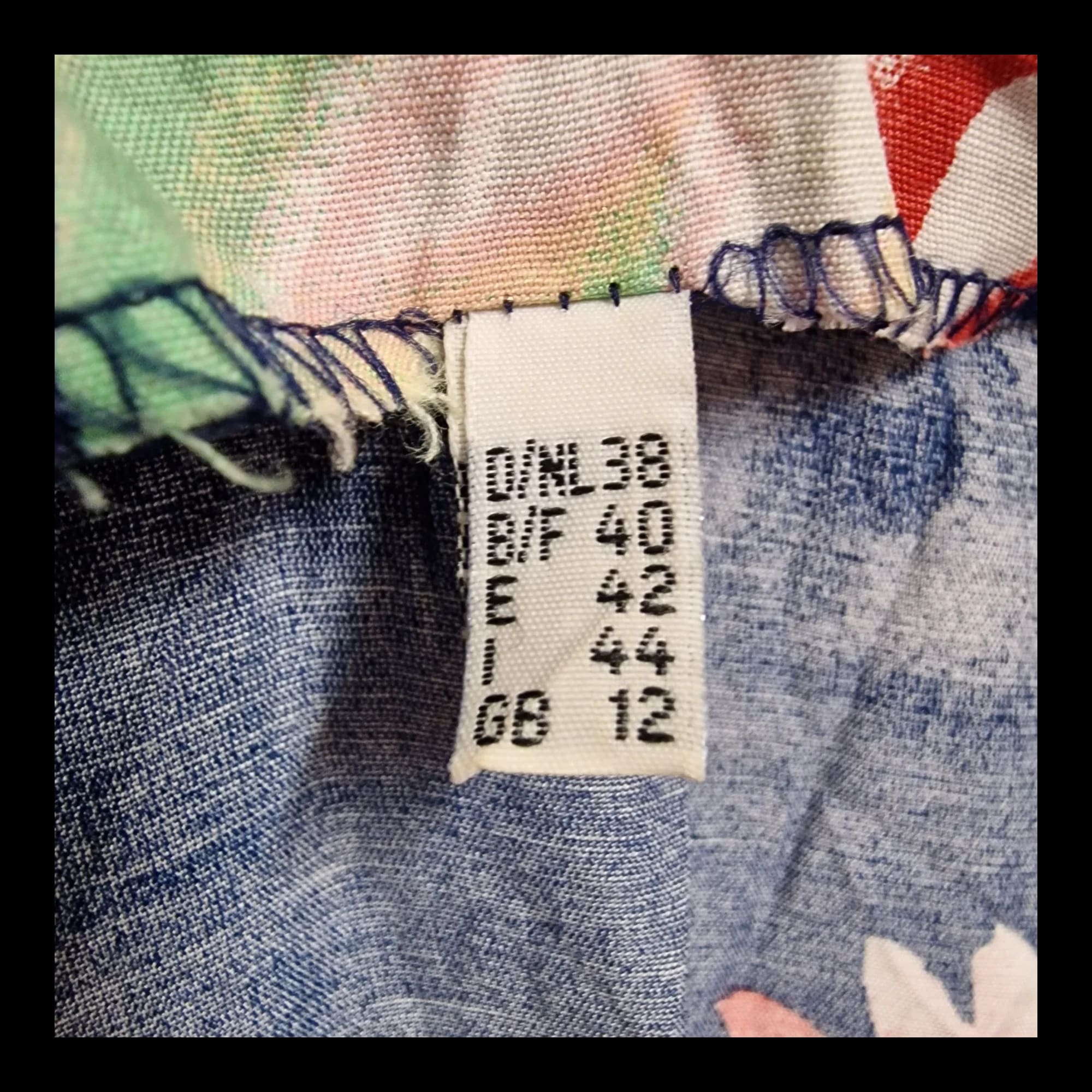 Womens Blue Floral Vintage Sleeveless Summer Dress UK 12