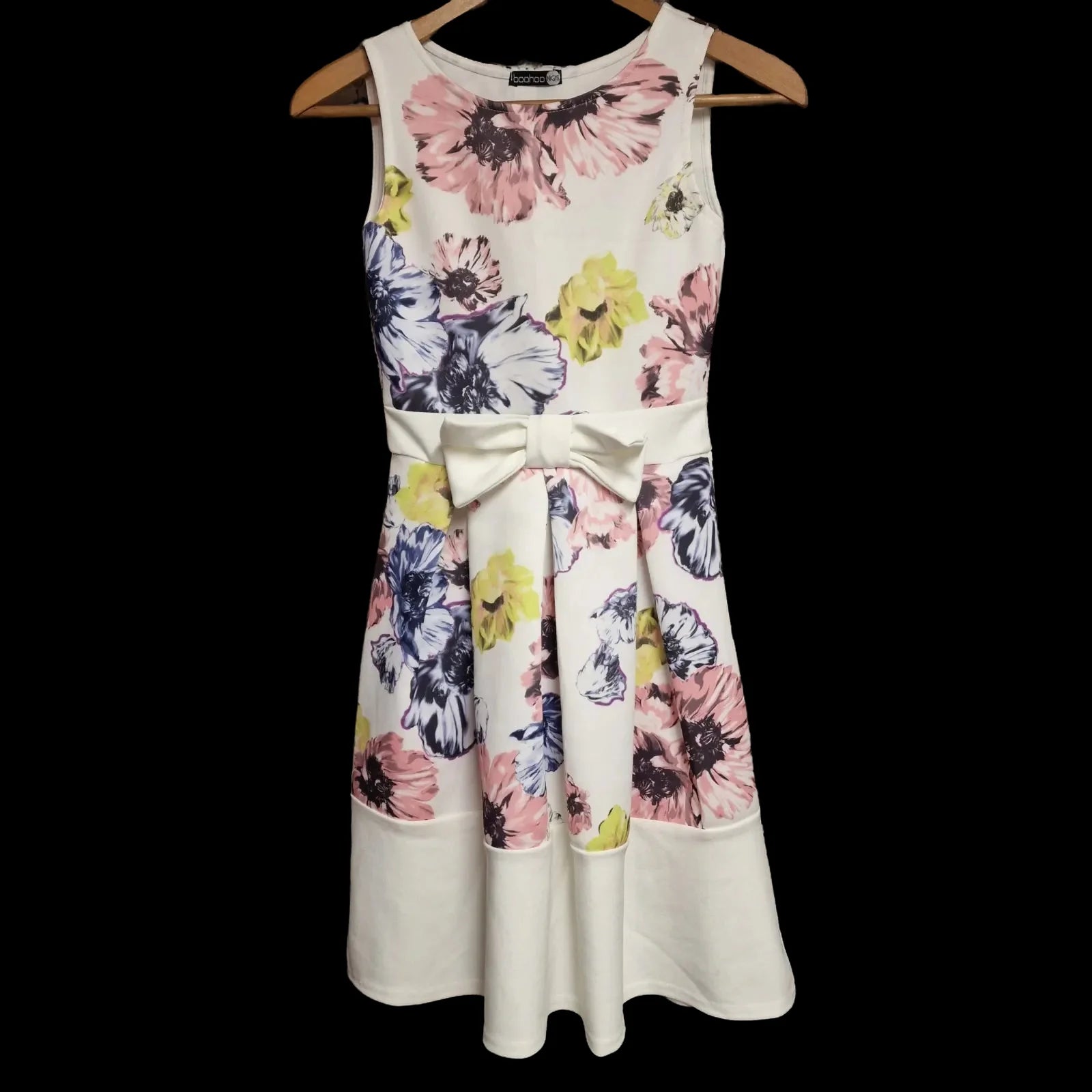 Womens Boohoo Multicoloured Night Party Floral Dress