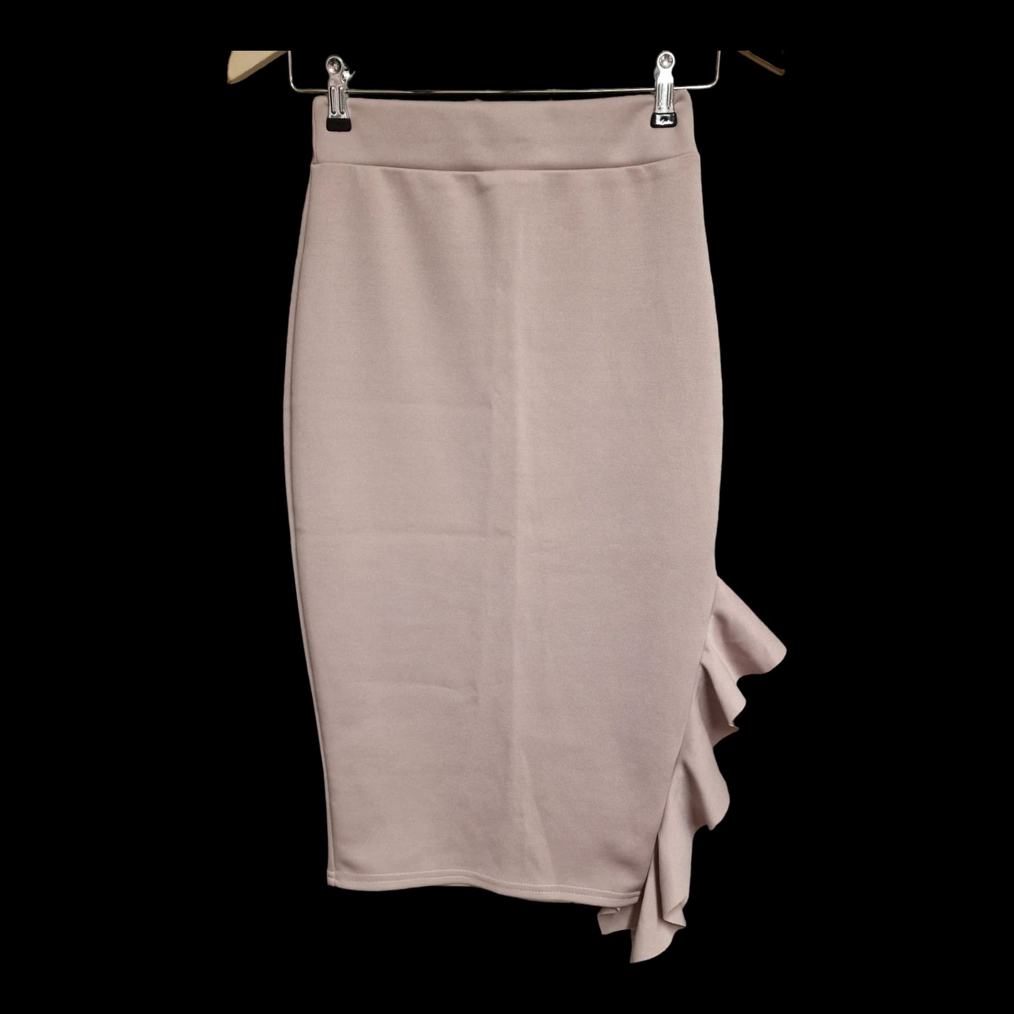 Womens Boohoo Pink Bodycon Midi Skirt UK 8 - Skirts - 1