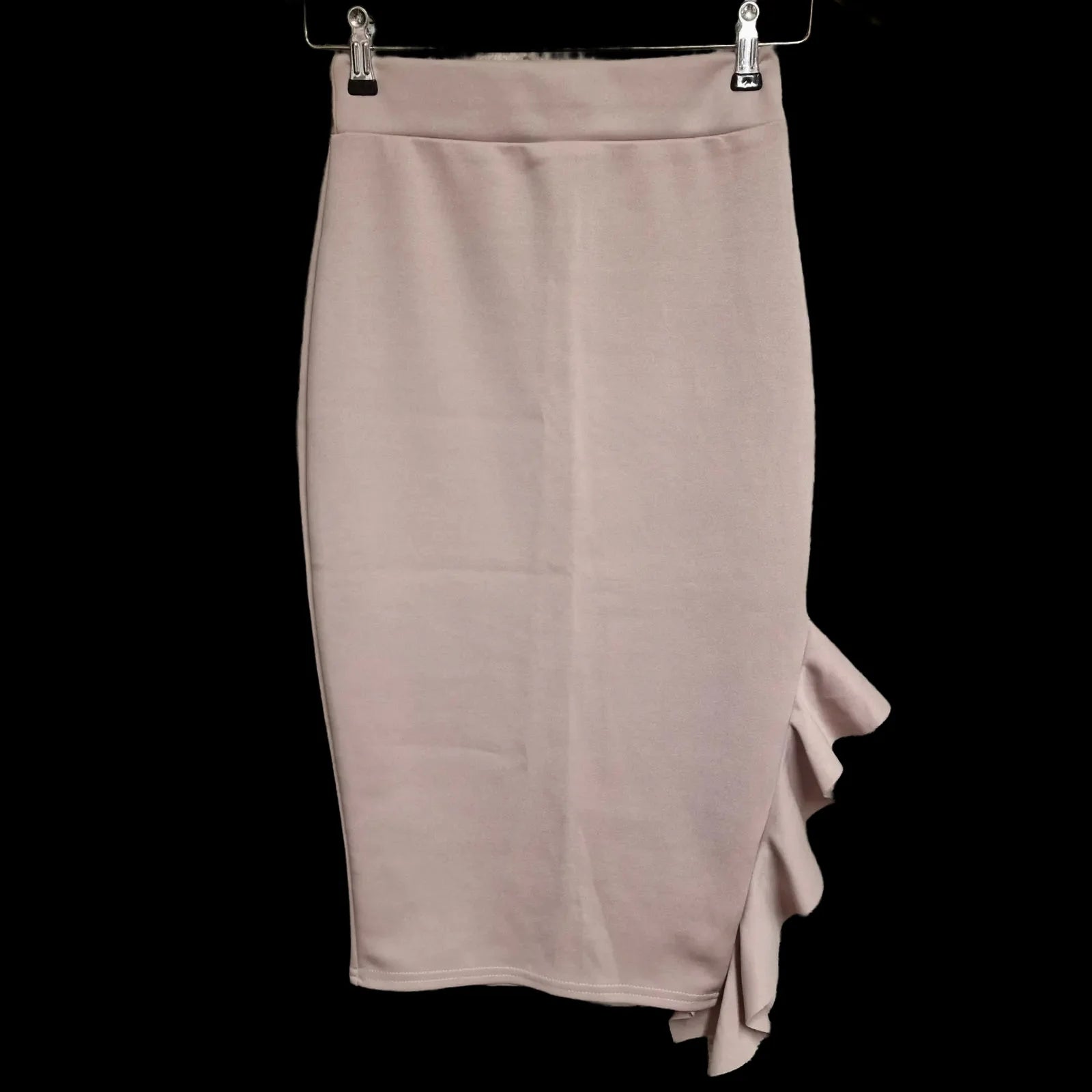 Womens Boohoo Pink Bodycon Midi Skirt Uk 8 - Skirts - 1