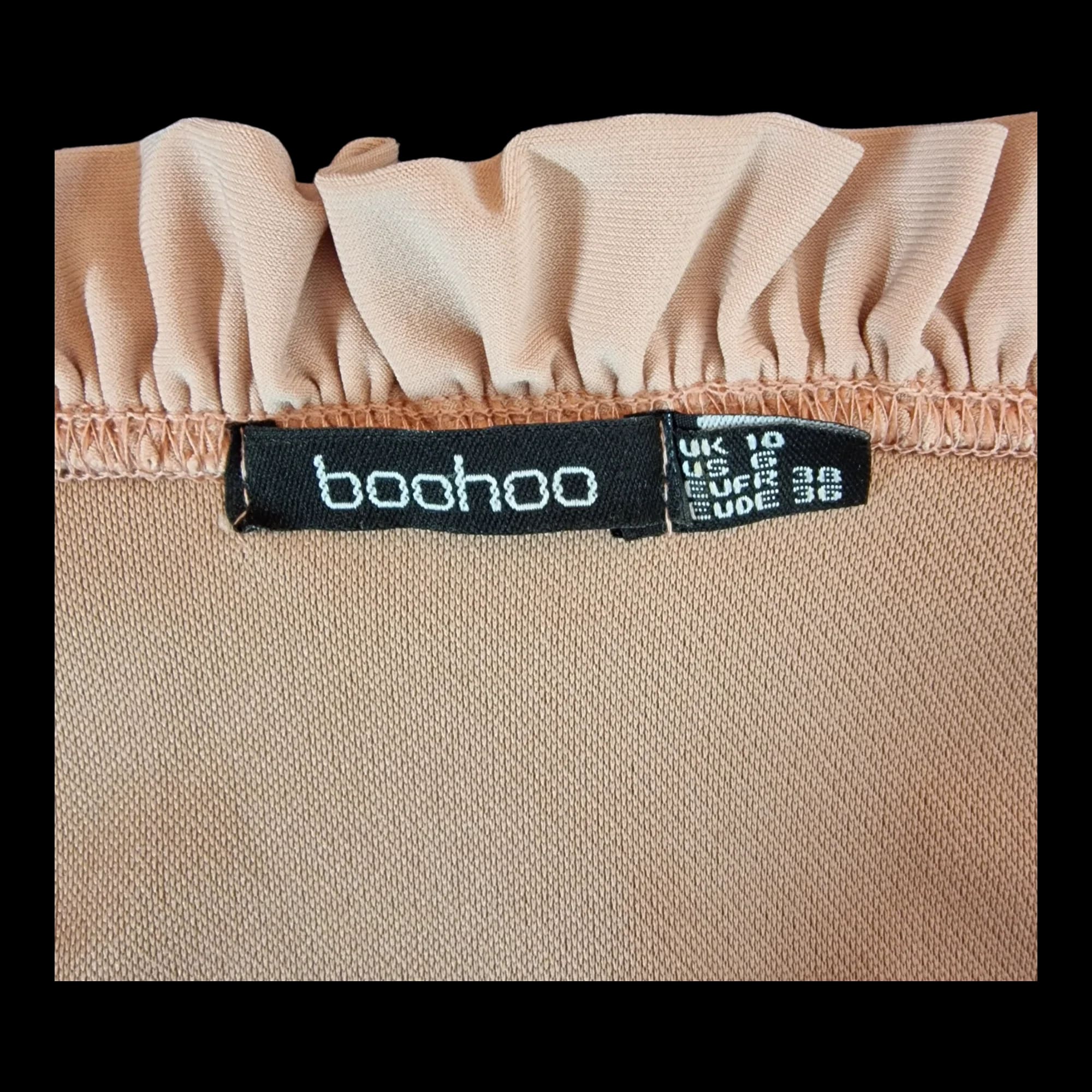 Womens Boohoo Pink Long Sleeve Top UK 10 - 4 - 983