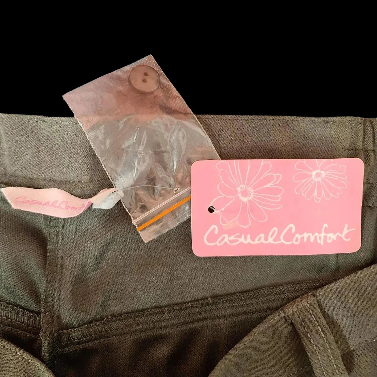 Womens Casual Comfort Khaki Trousers UK28 - 3 - 668