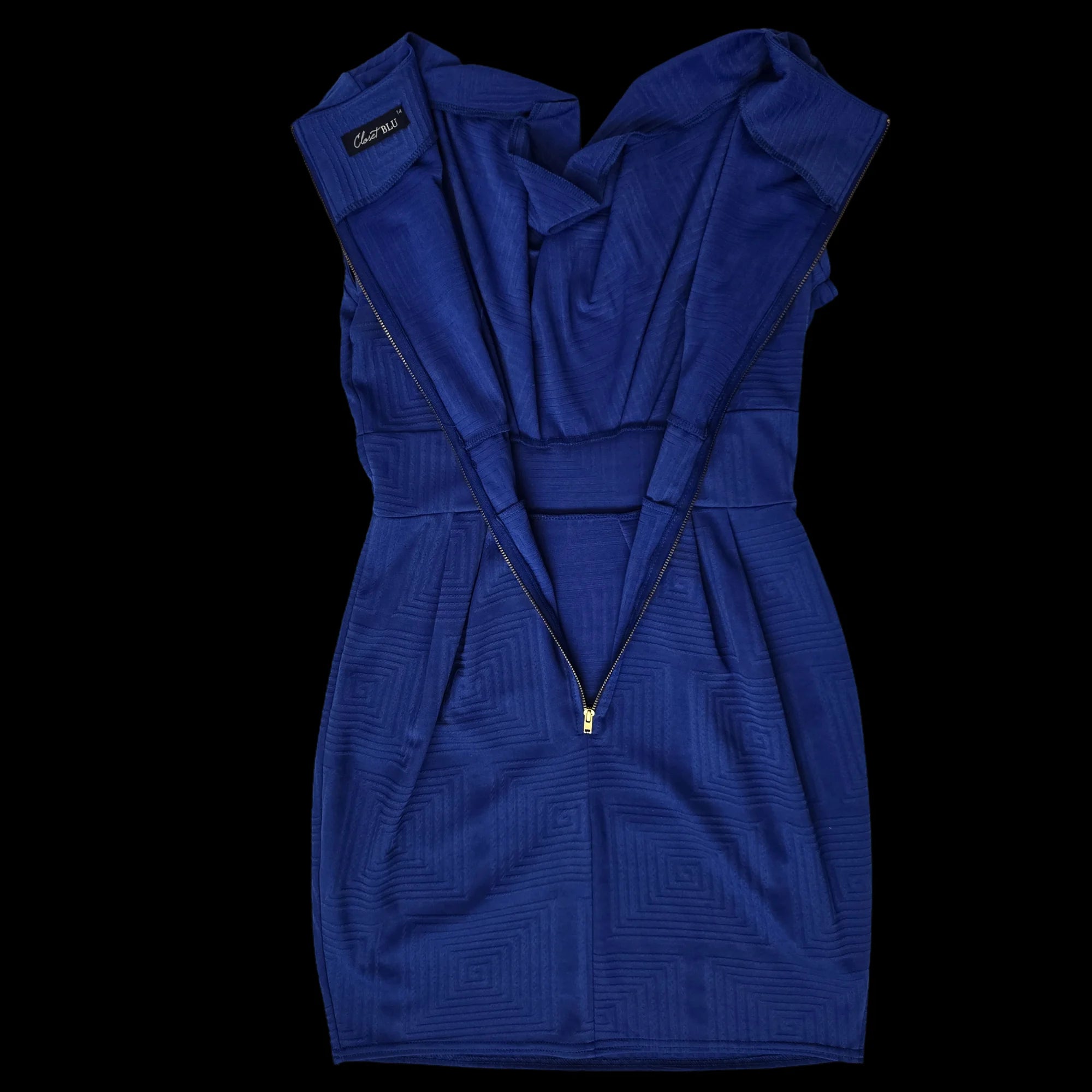 Womens Closet Blu A-Line Blue Dress UK 14 - Dresses - 6
