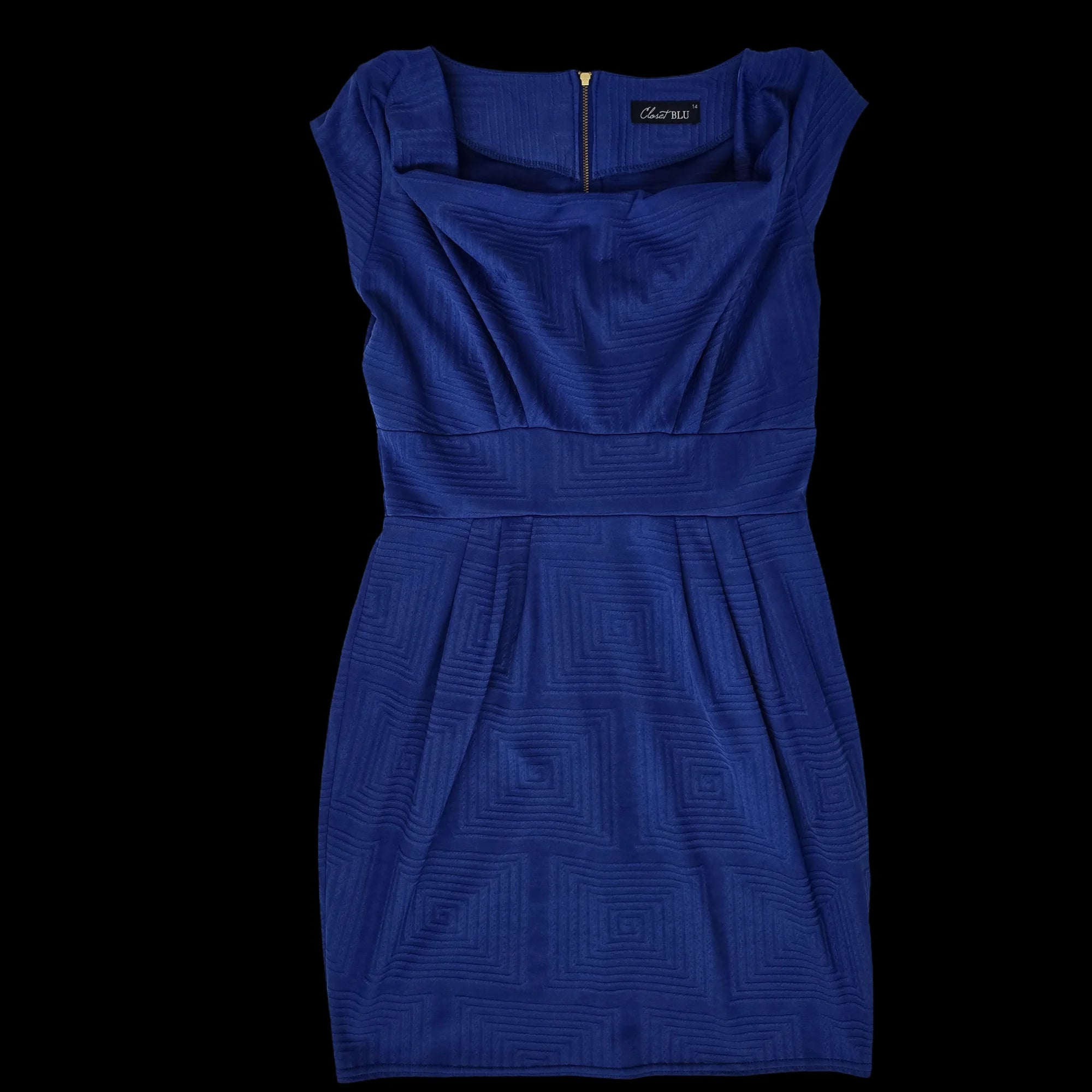 Womens Closet Blu A-Line Blue Dress UK 14 - Dresses - 4