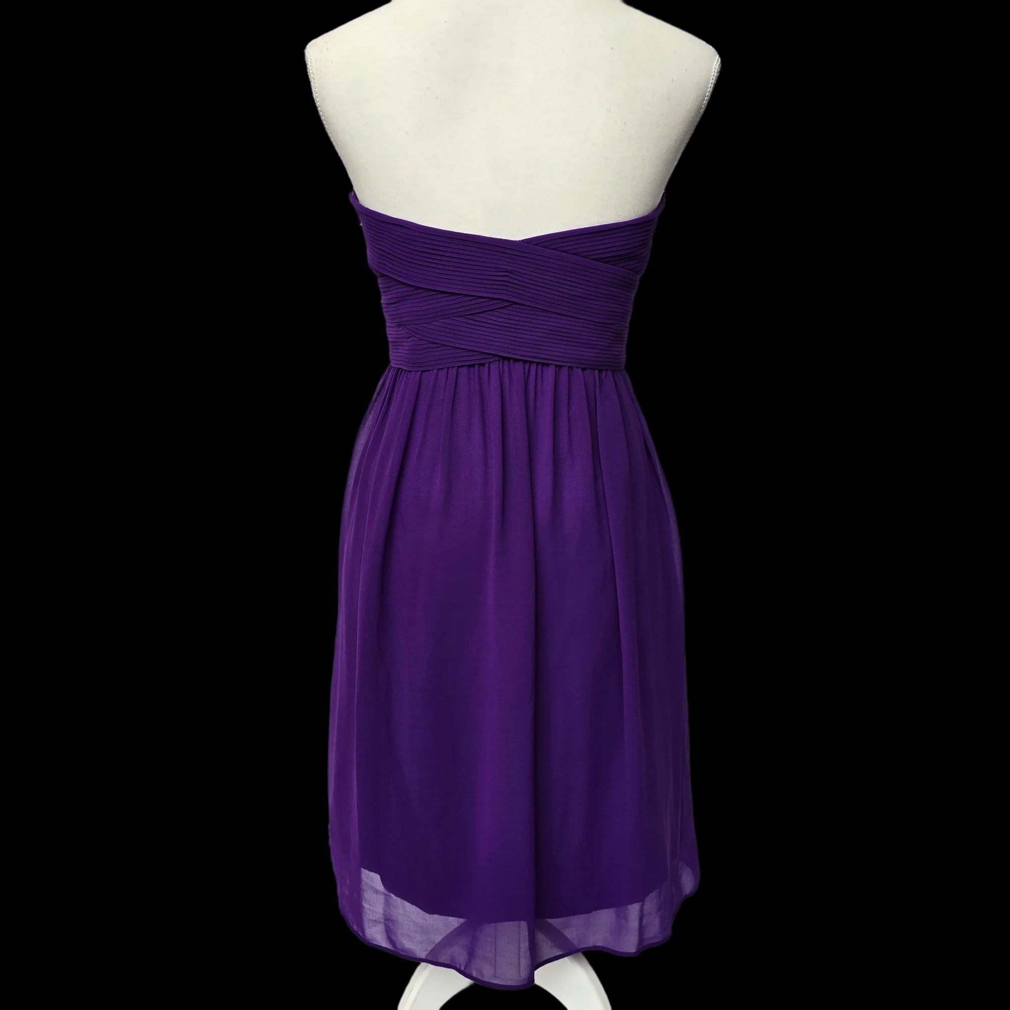 Womens Coast Purple Chiffon Mini Dress UK 12 - Dresses - 2