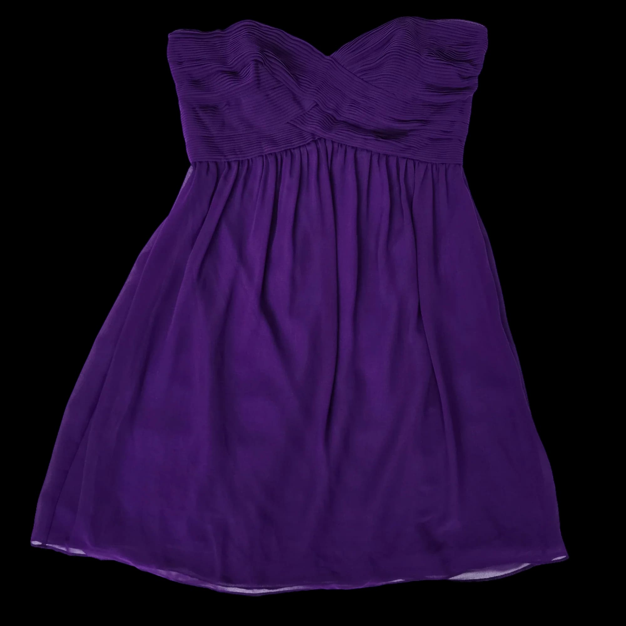 Womens Coast Purple Chiffon Mini Dress UK 12 - Dresses - 4