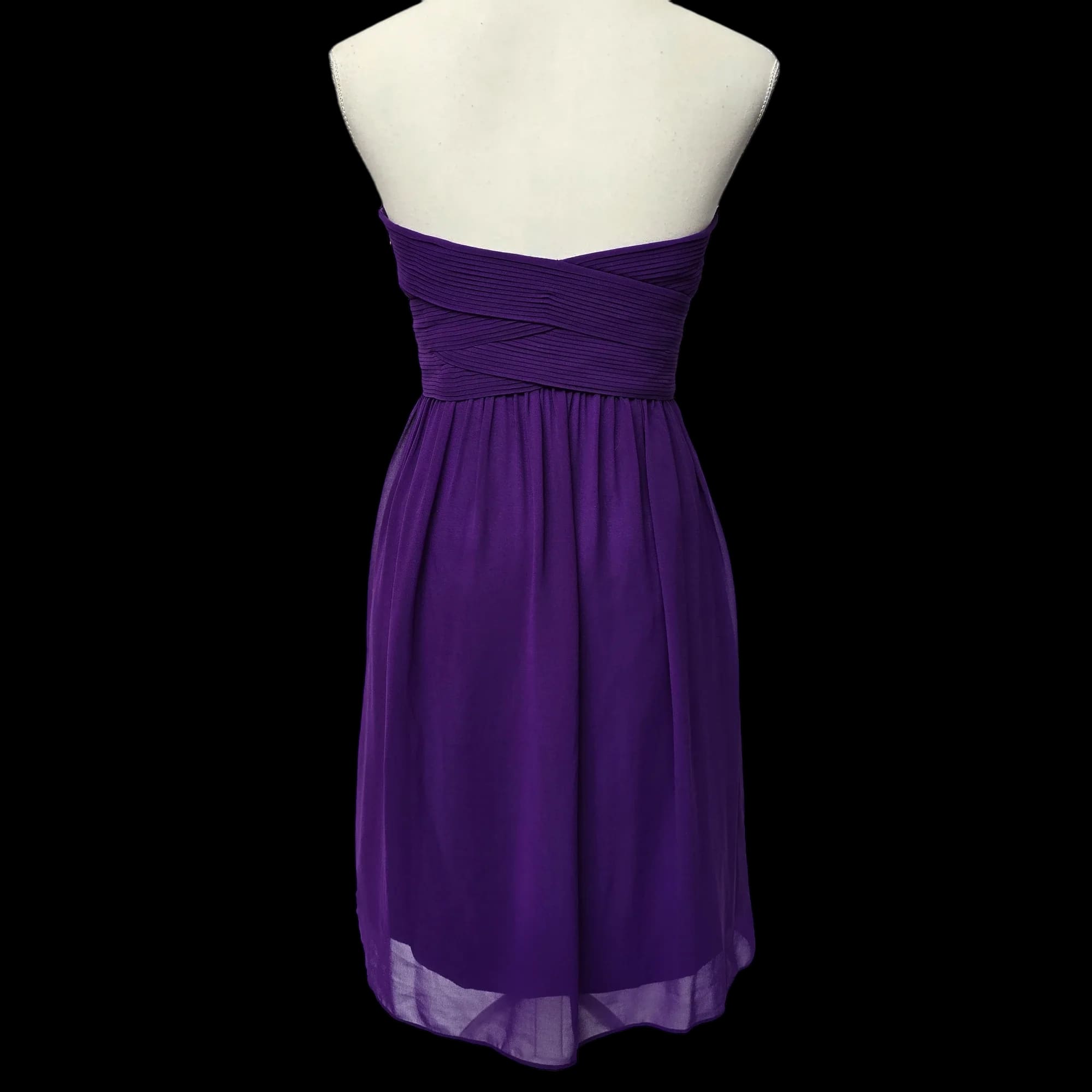 Womens Coast Purple Chiffon Mini Dress UK 12 - Dresses - 2