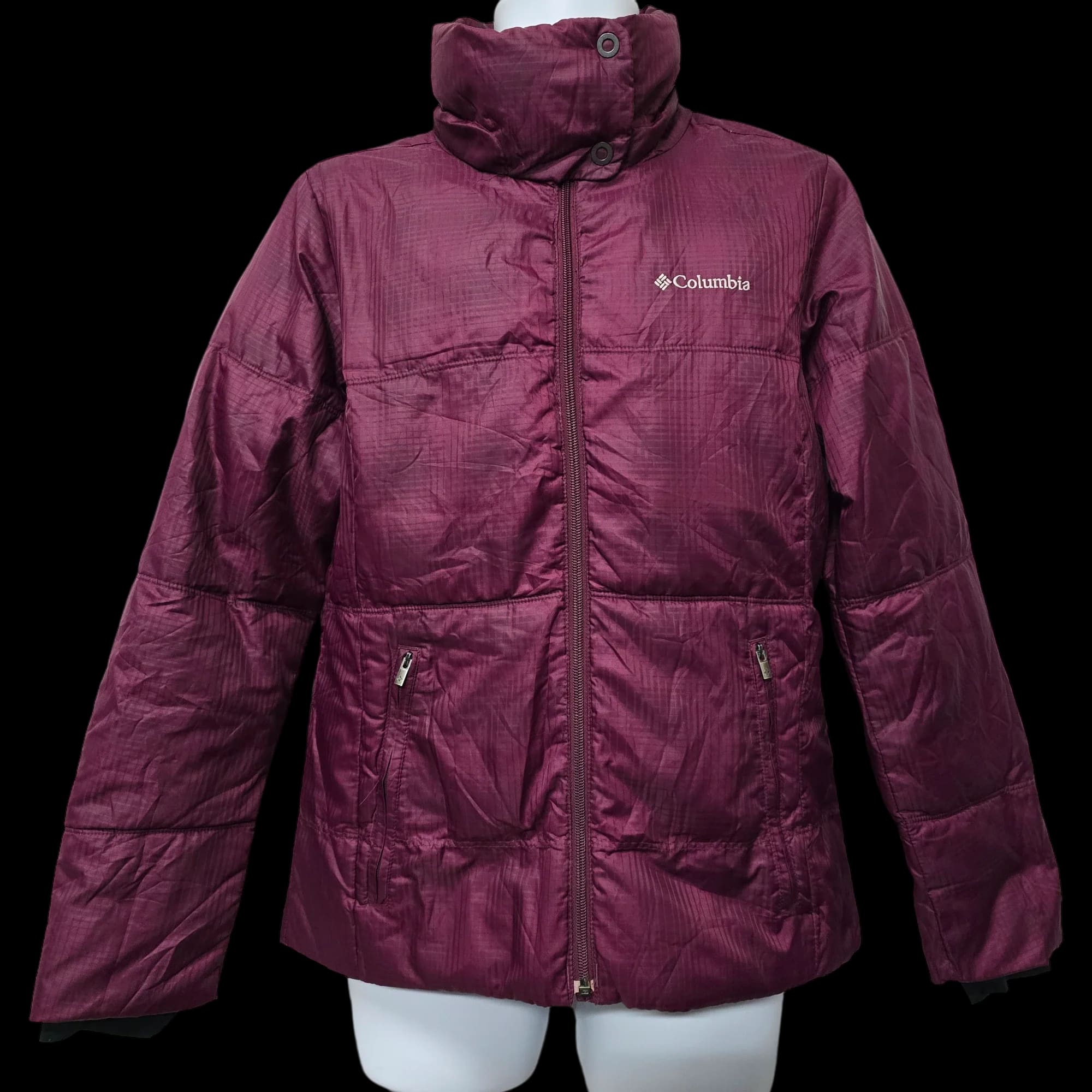 Womens Columbia Burgundy Padded Coat UK Small - Women’s