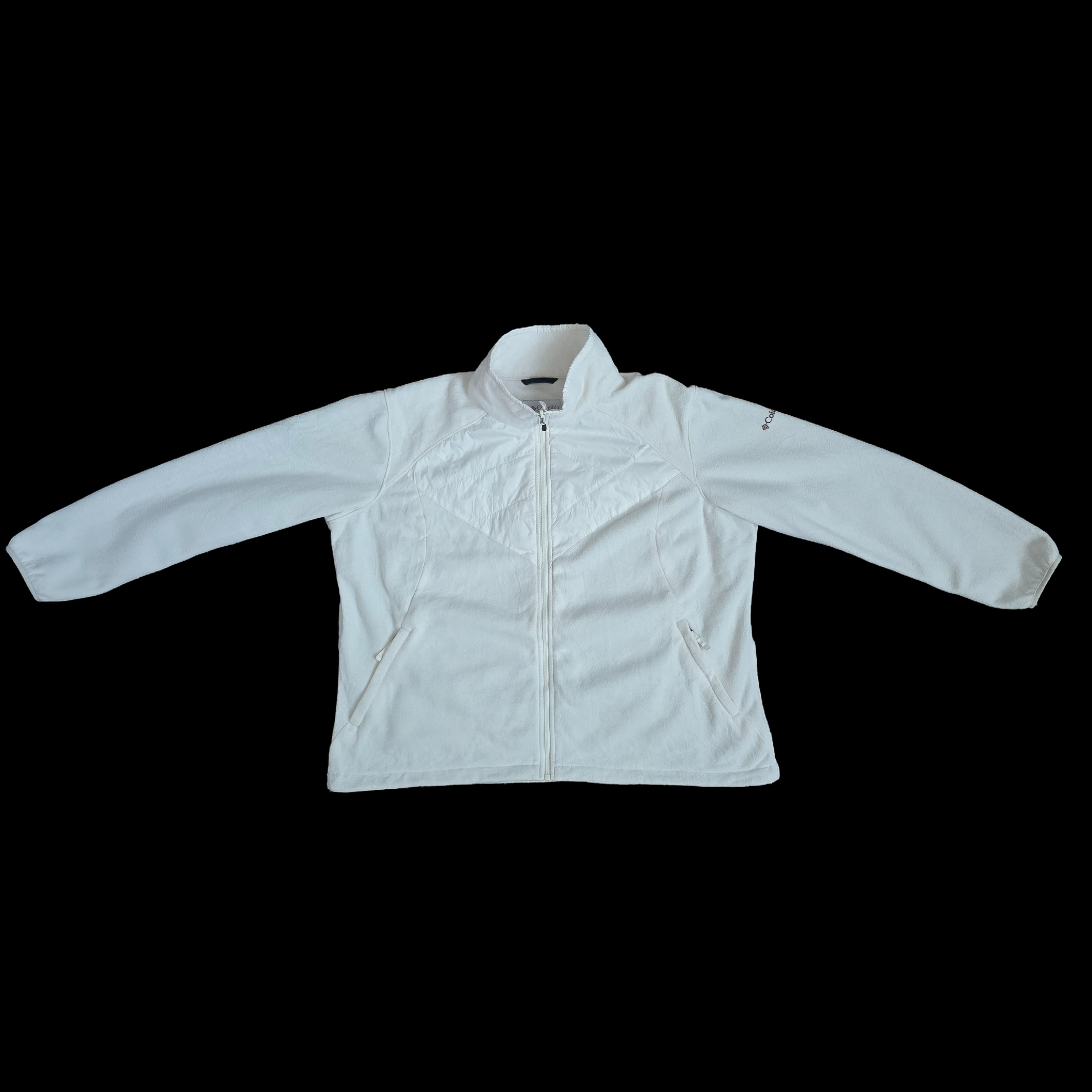 Womens Columbia Interchange Cream Fleece Jacket UK 3XL