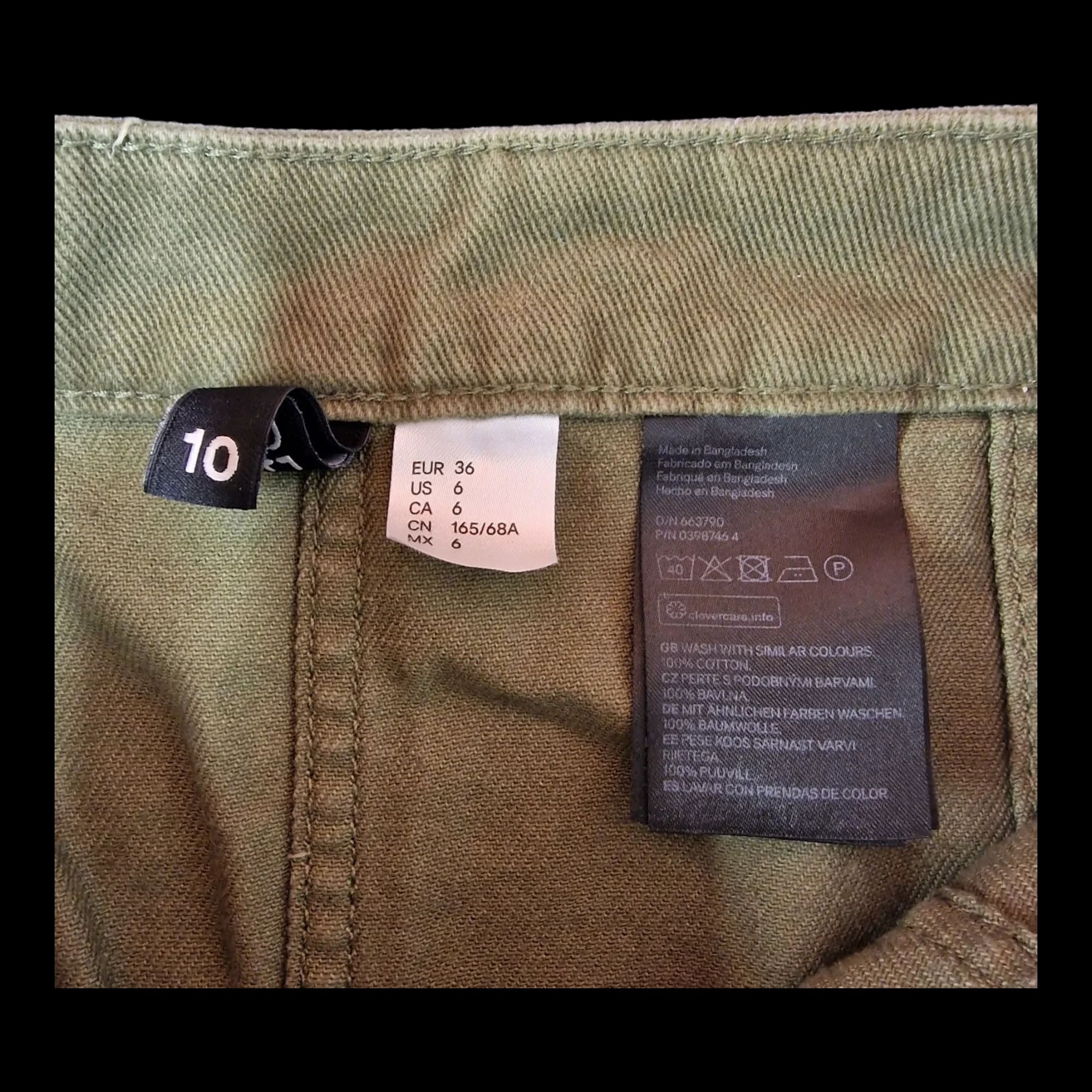 Womens Divided Green Min Skirt UK 10 - Skirts - 3 - 998