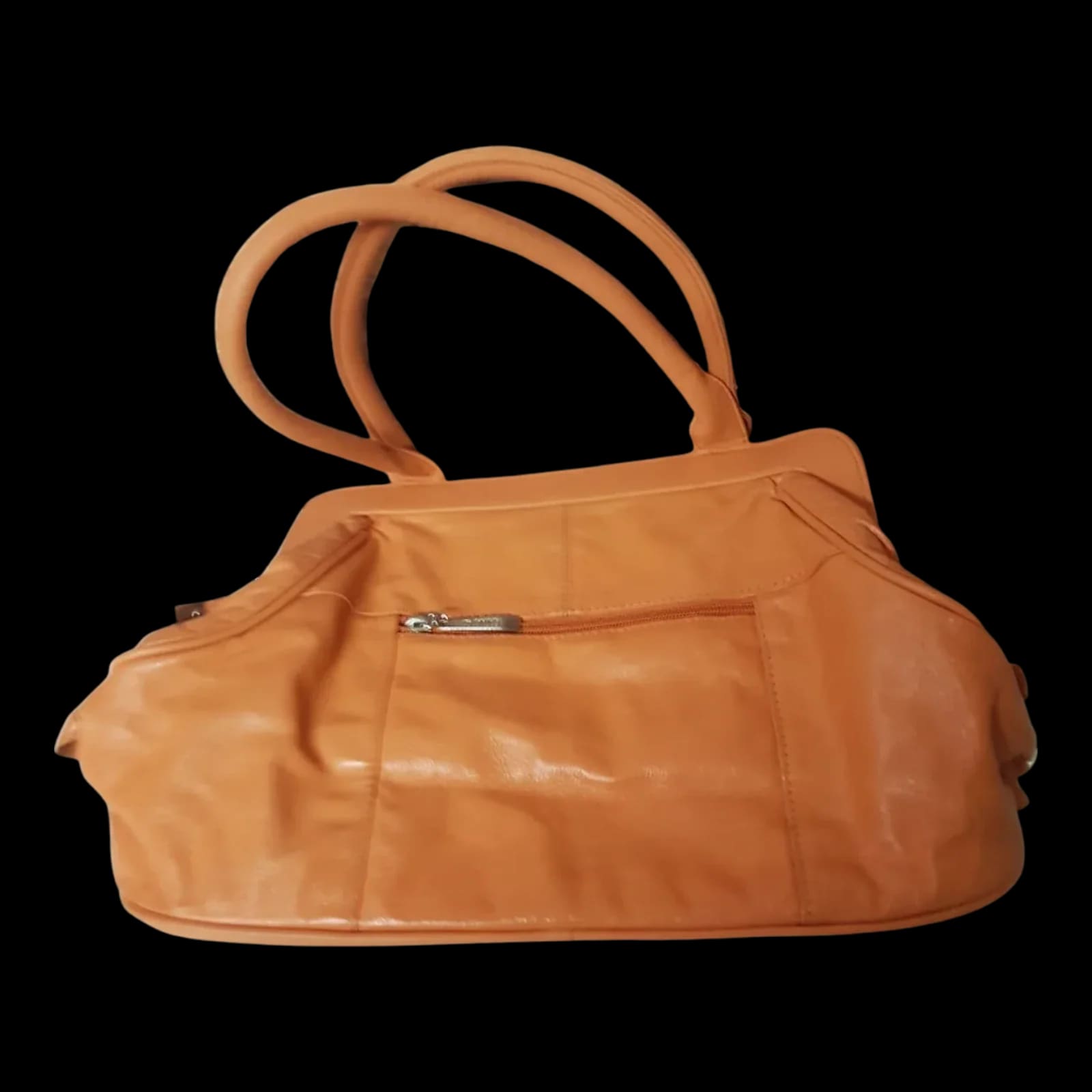 Womens Domo Peach Leather Hand Bag - Bags - 2 - 1915